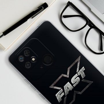 DeinDesign Handyhülle Fast & Furious Logo Offizielles Lizenzprodukt Fast X Logo Metal, Xiaomi Redmi 10C Silikon Hülle Bumper Case Handy Schutzhülle