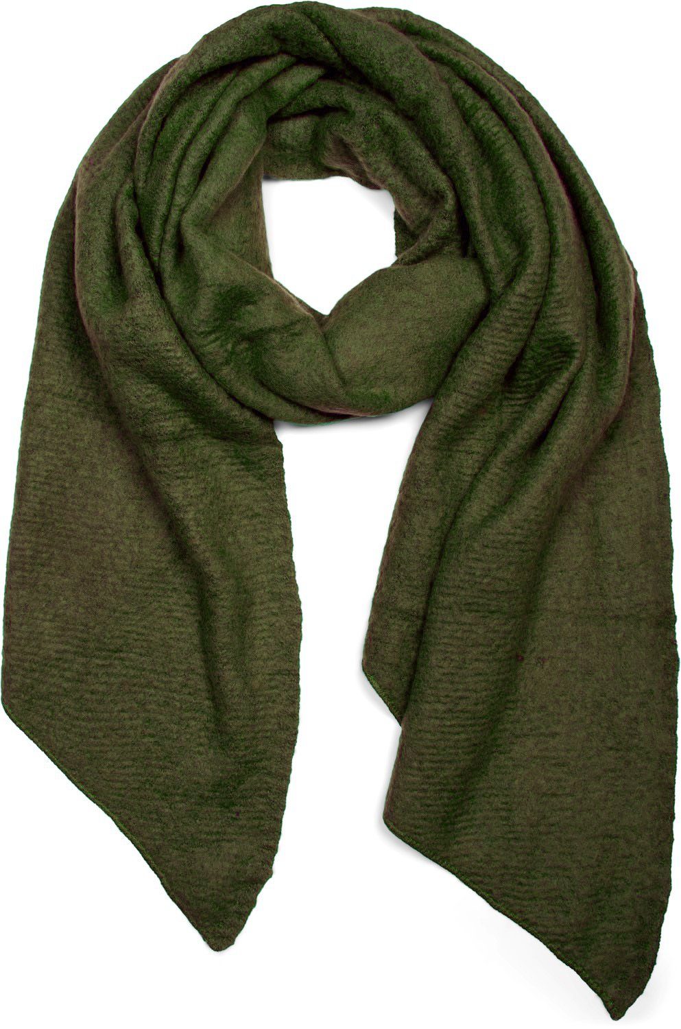 styleBREAKER XXL-Schal Asymmetrischer unifarbener Web Schal, (1-St)