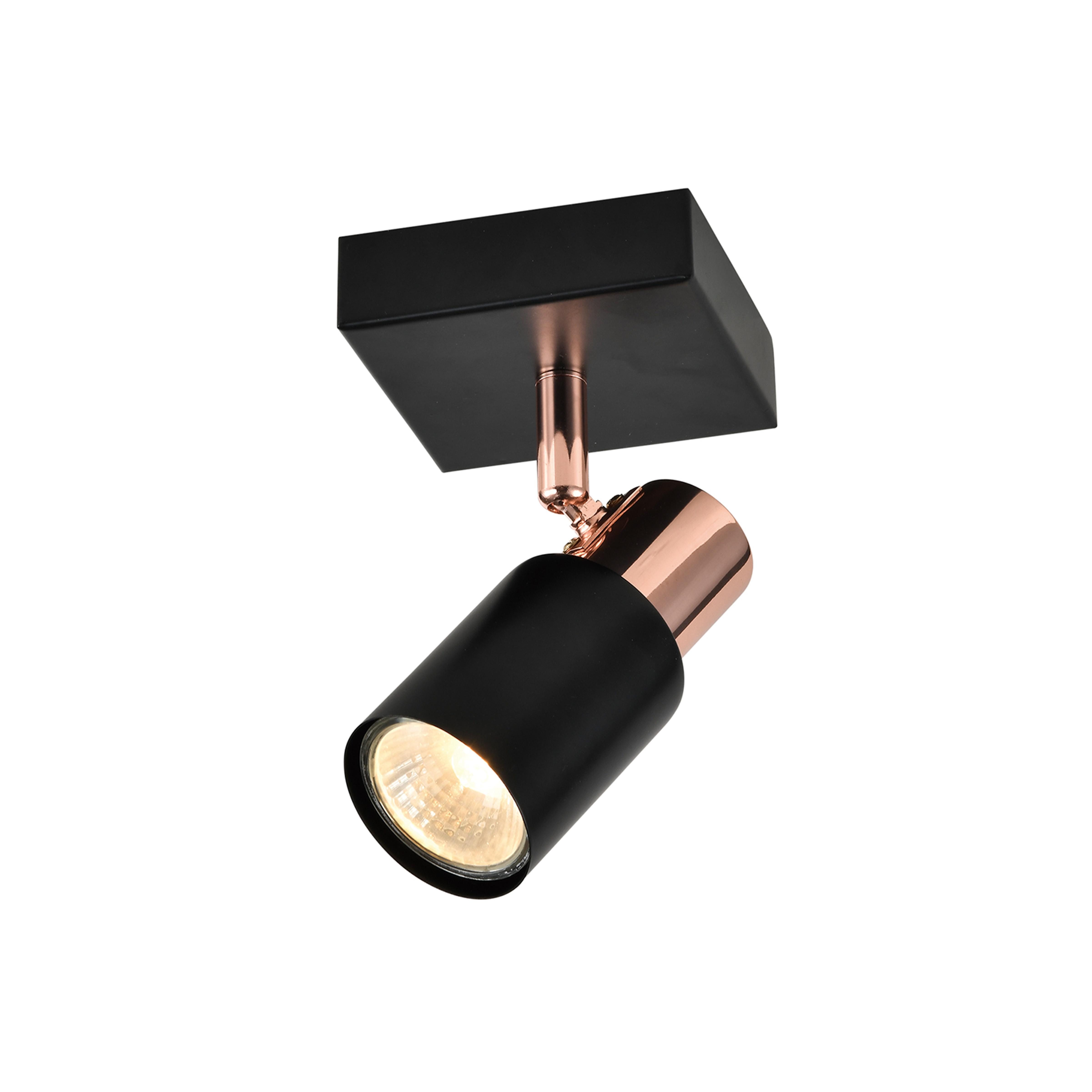 Nettlife Deckenstrahler Schwarz 1/2/3/4 Flammig 355°Drehbar GU10 Modern, Schwenkbar 355°, LED wechselbar, für Wohnzimmer Schlafzimmer Küche