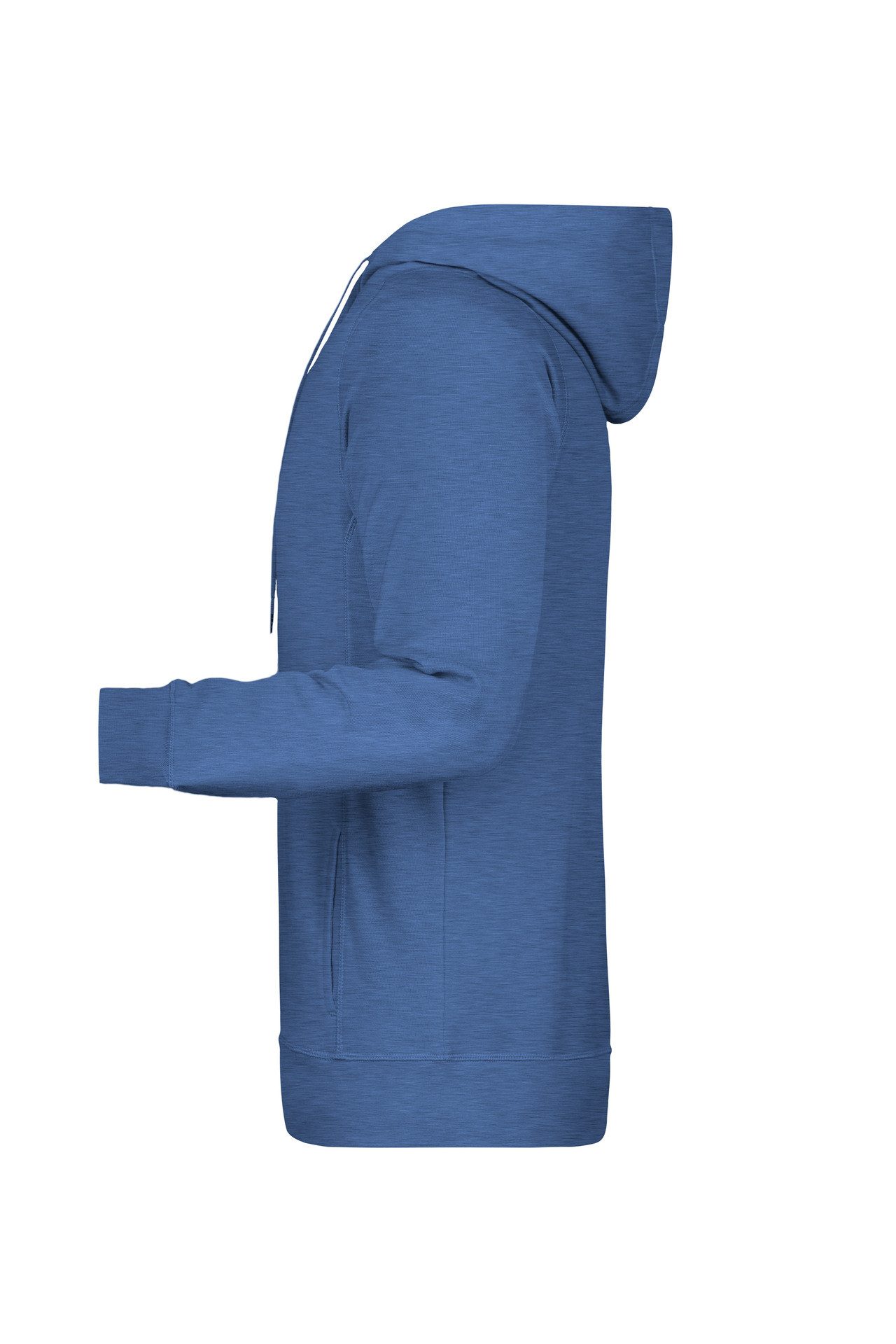 James & Nicholson Kapuzensweatshirt Hochwertiger Herren Kapuzensweat aus Bio-Baumwolle 8024 Hochwertige Sweat-Qualität mit angerauter Innenseite – Bild 3 von 4