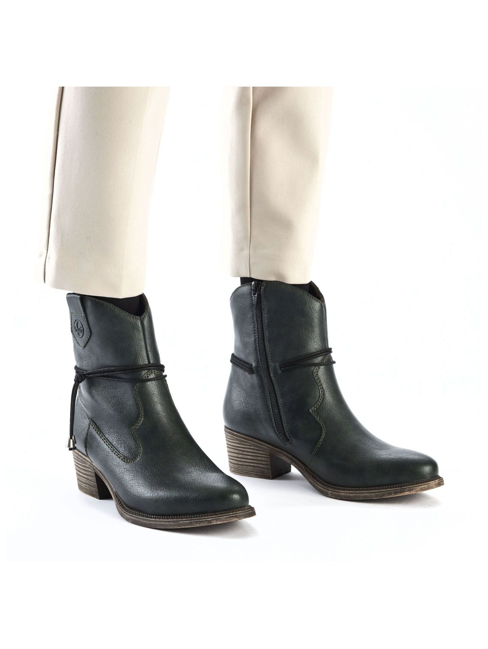 Rieker Rieker Stiefelette Lederimitat Bikerboots