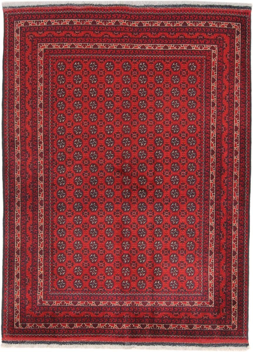 Orientteppich Afghan Mauri 146x195 Handgeknüpfter Orientteppich, Nain Trading, rechteckig, Höhe: 6 mm
