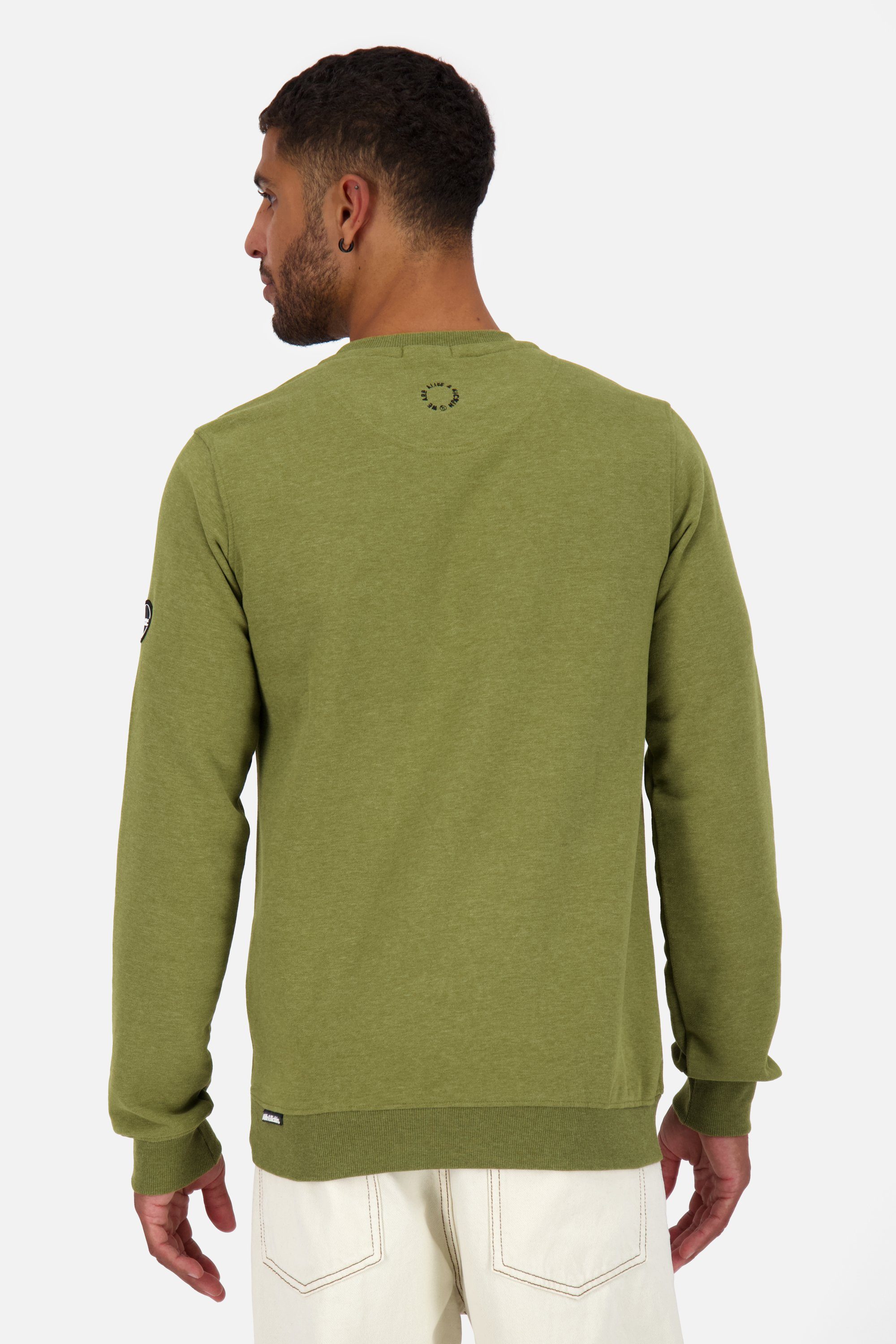 Alife & Kickin Sweatshirt Pullover kelp A Rundhalspullover, melange sea Sweatshirt VincentAK Herren