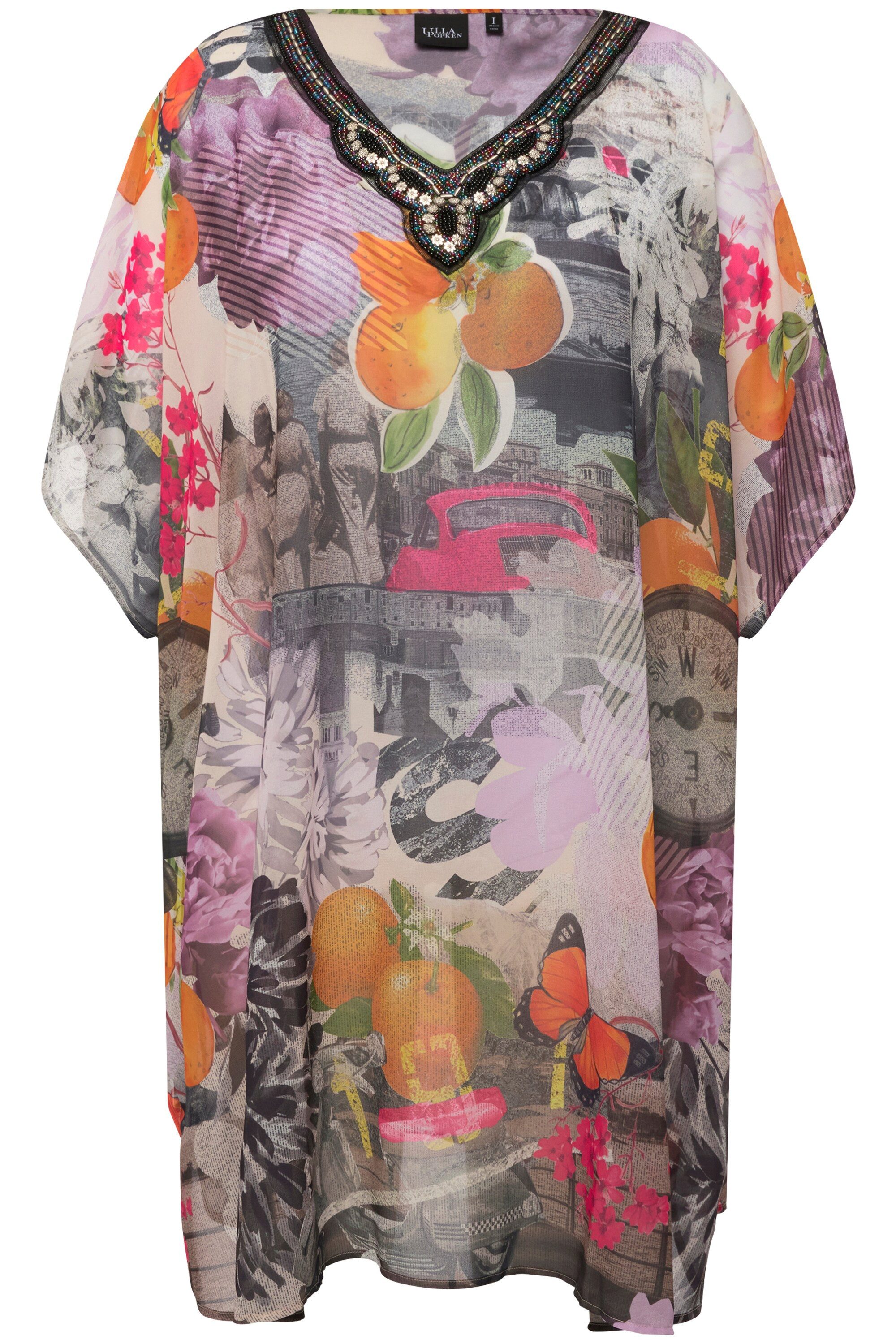 Ulla Popken Jerseykleid Tunika Uhren Perlen günstig online kaufen