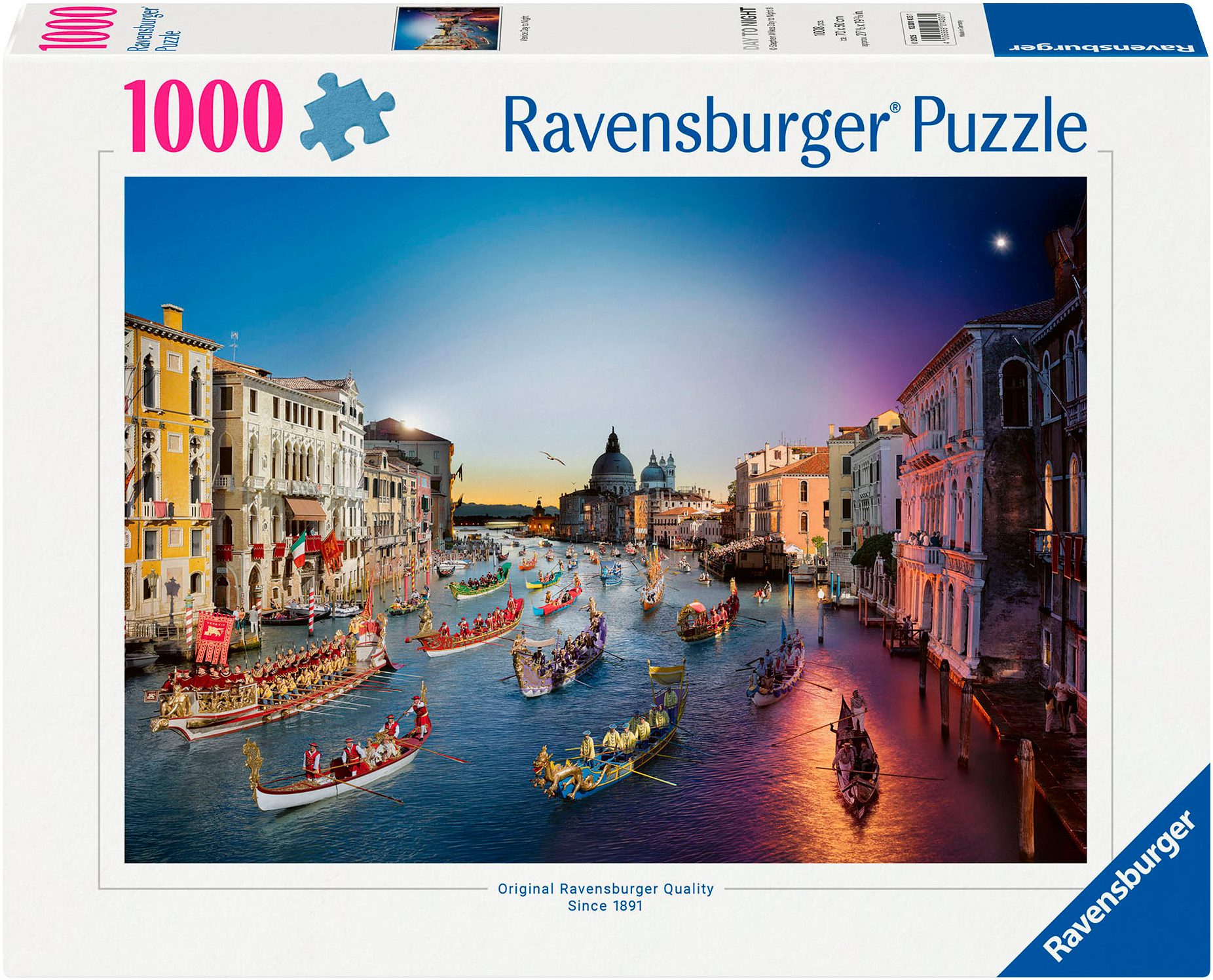 Ravensburger Puzzle Venedig von Tag zu Nacht, 1000 Puzzleteile, Made in Ger günstig online kaufen