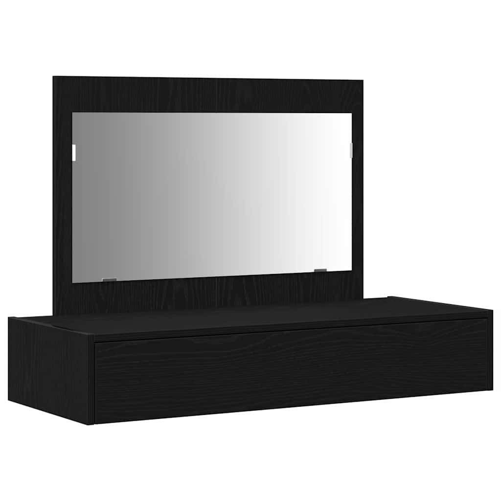 vidaXL Schminktisch Schminktisch Schwarz 100 x 40 x 70 cm Holzwerkstoff (1-St)