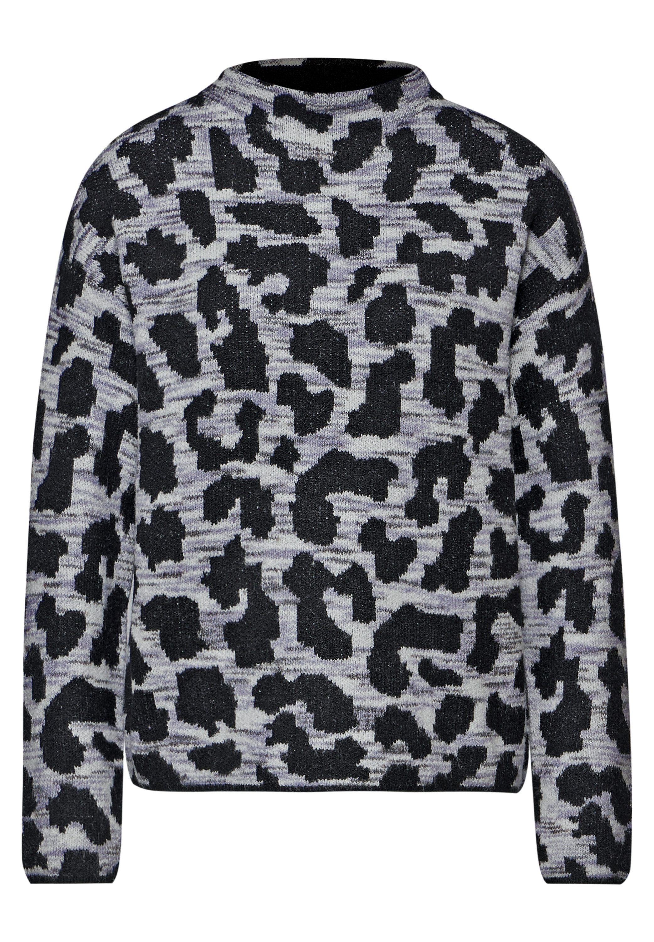 STREET ONE Strickpullover im Leo Design