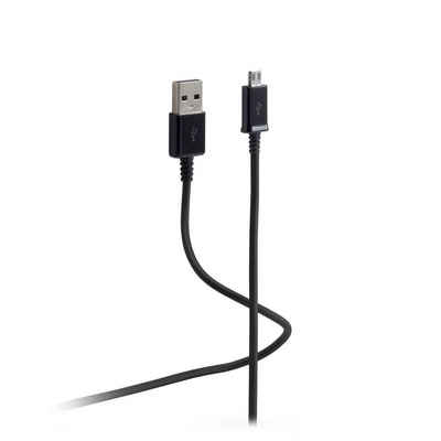 Flexline® USB-Ladekabel A Stecker auf USB Micro B, grün, 2m Smartphone-Kabel, (200 cm)