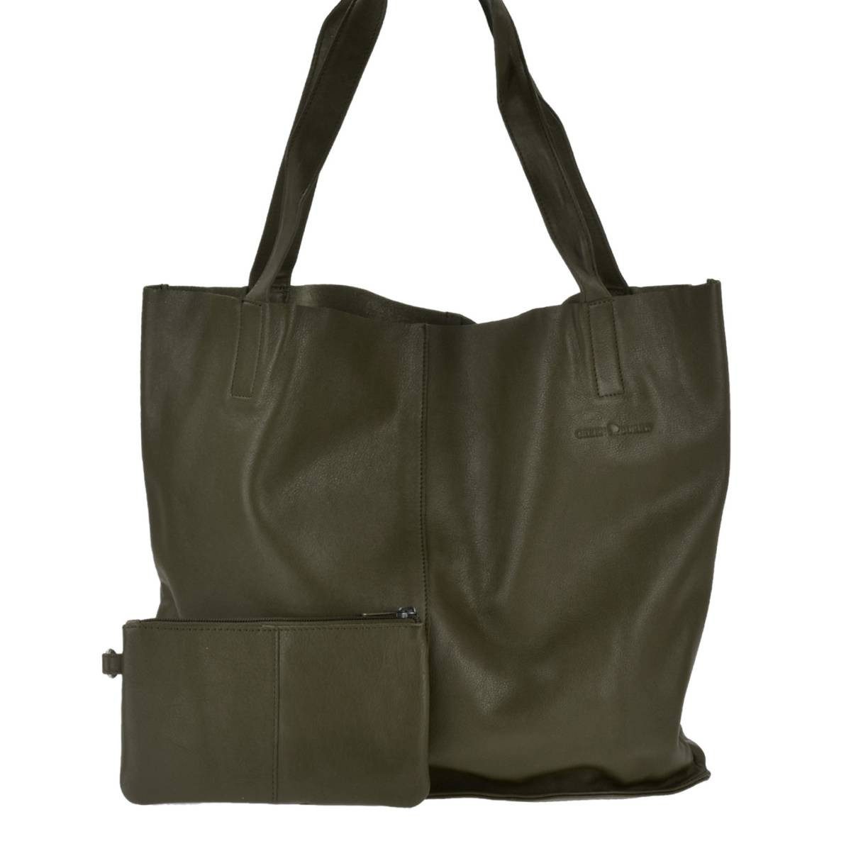 Greenburry Shopper "Carmen" Handtasche Leder 43x31cm, Handtasche, mit kleiner Bag in Bag Tasche