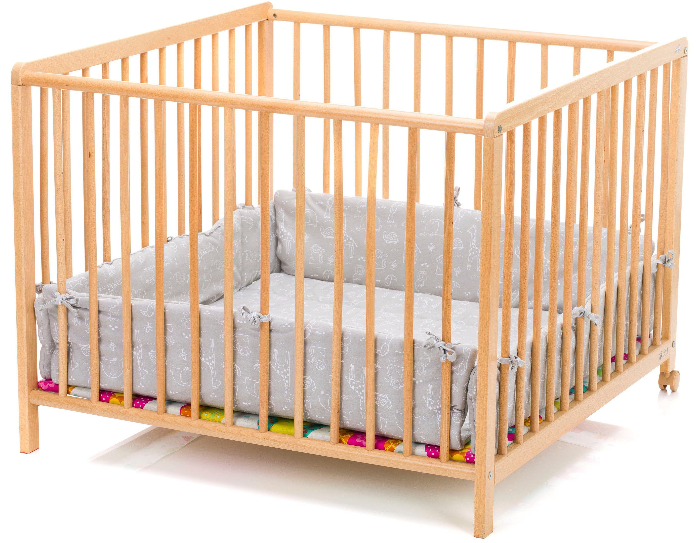 Fillikid Laufgittereinlage Flexi Jersey, Safari grau günstig online kaufen