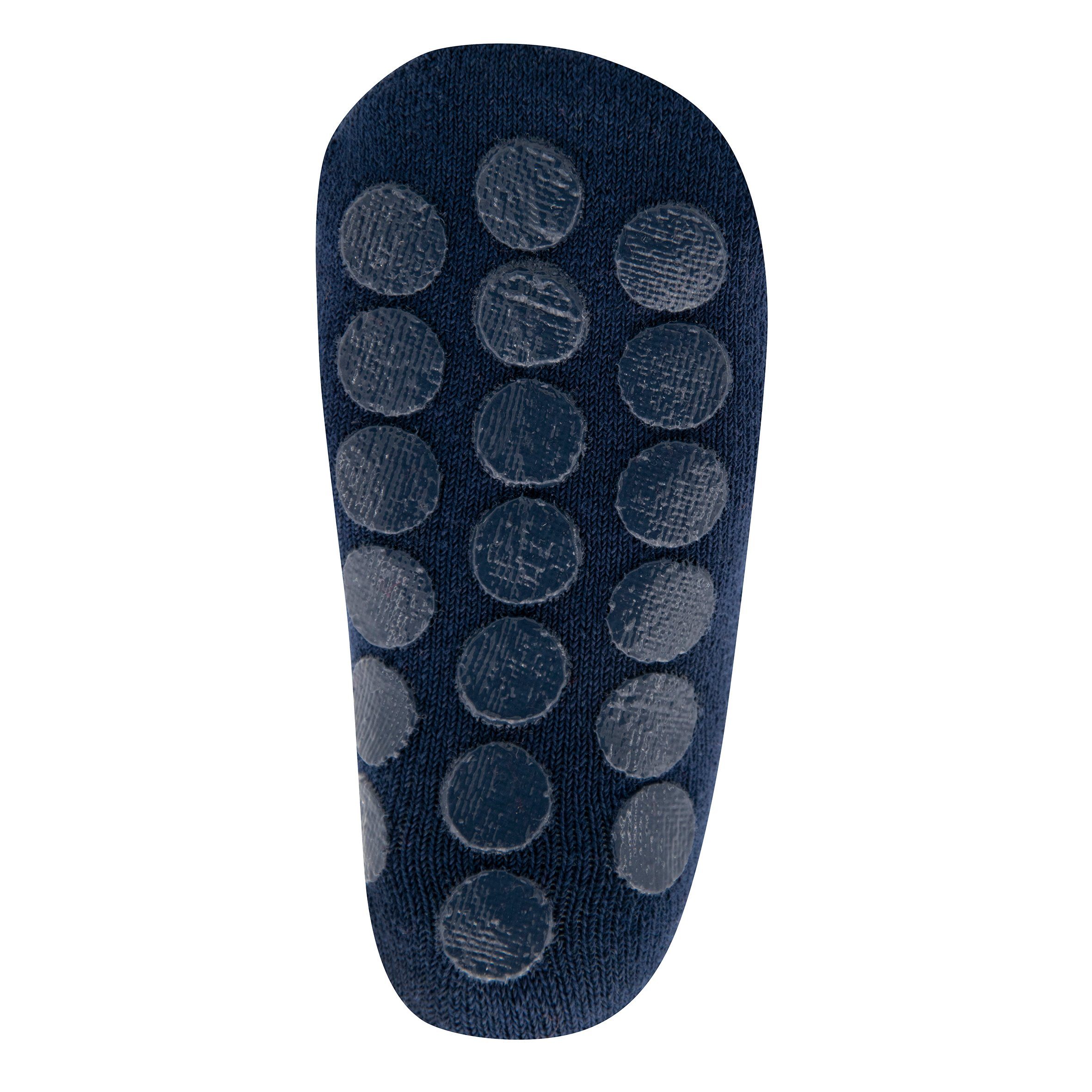 Ewers ABS-Socken Ewers Stoppersocken 2er Pack ABS-Socken Krabbelsocken Feuerwehr navy (2-Paar)