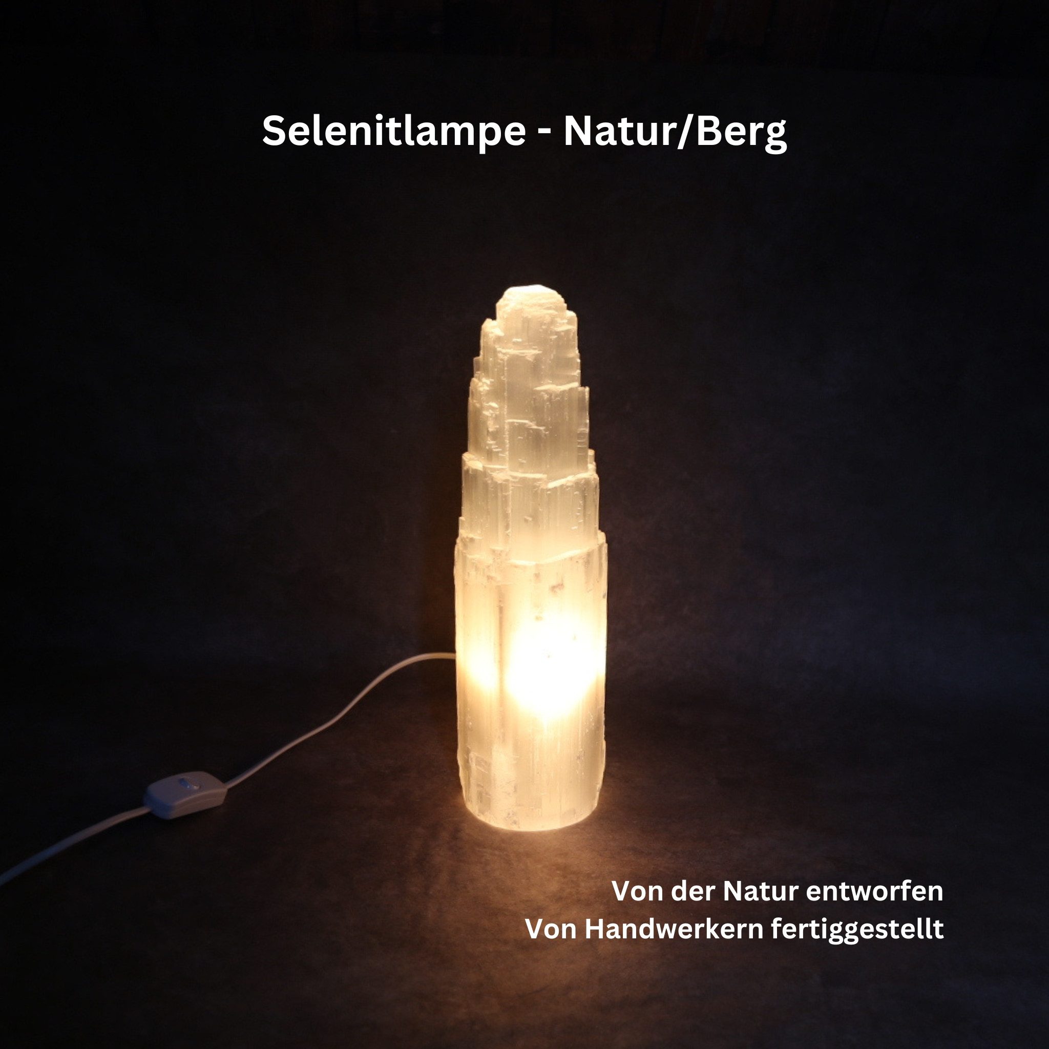 Heimtex Salzkristall-Tischlampe Selenit-Kristalllampe – USB-LED-Selenitlamp günstig online kaufen