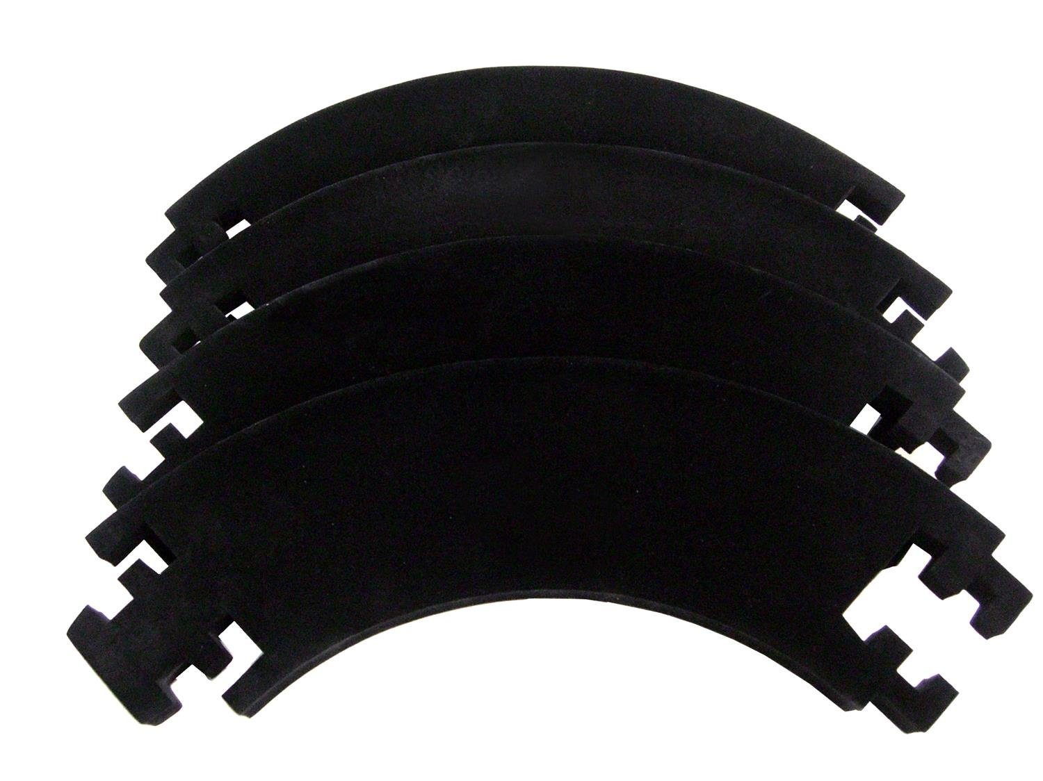 Karella Dart-Wandschutz Catchring EVA 4-teilig schwarz, Dart Board Surround Border Umrandung für Dartscheibe Board