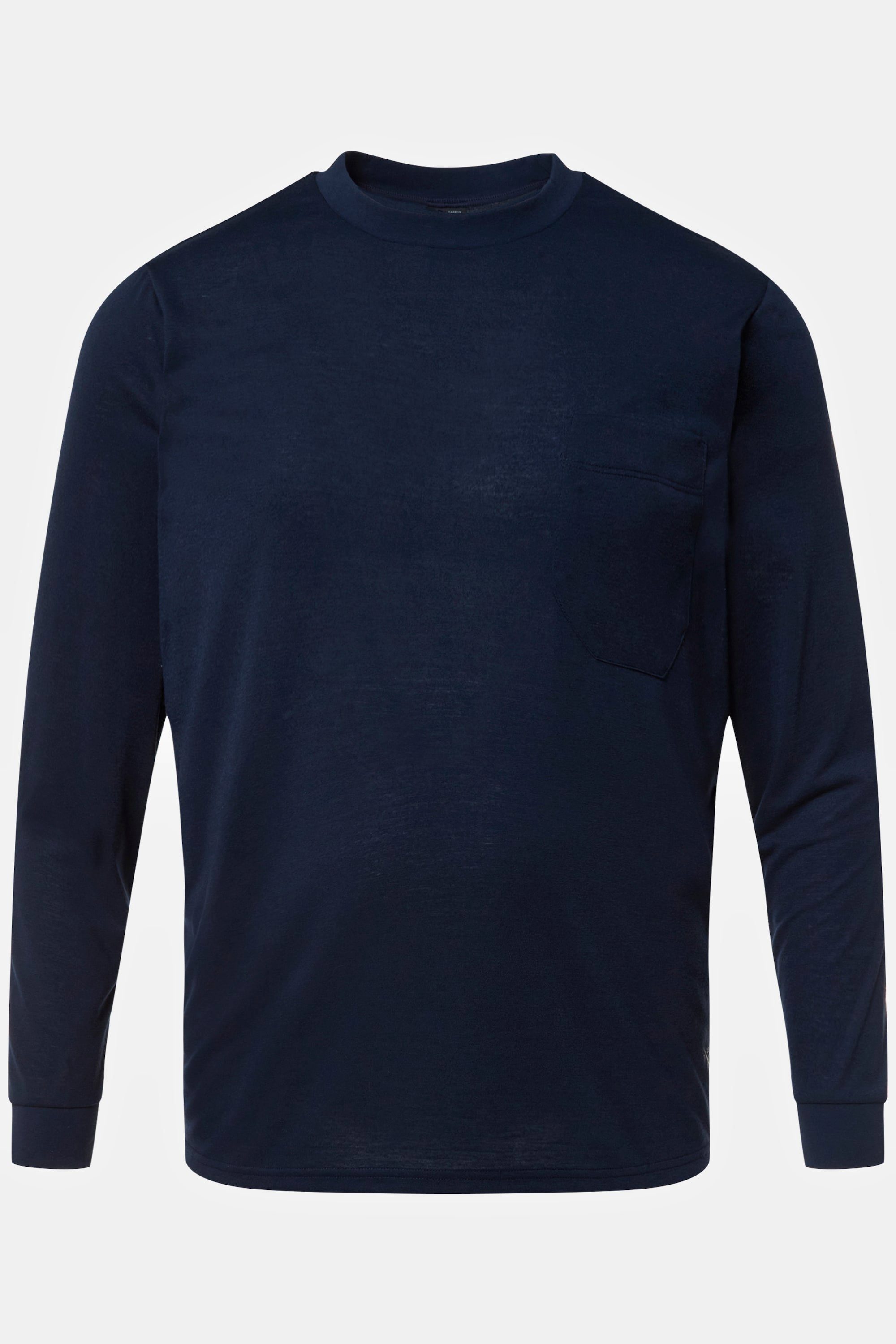 JP1880 T-Shirt Langarmshirt QuickDry Rundhals Brusttasche