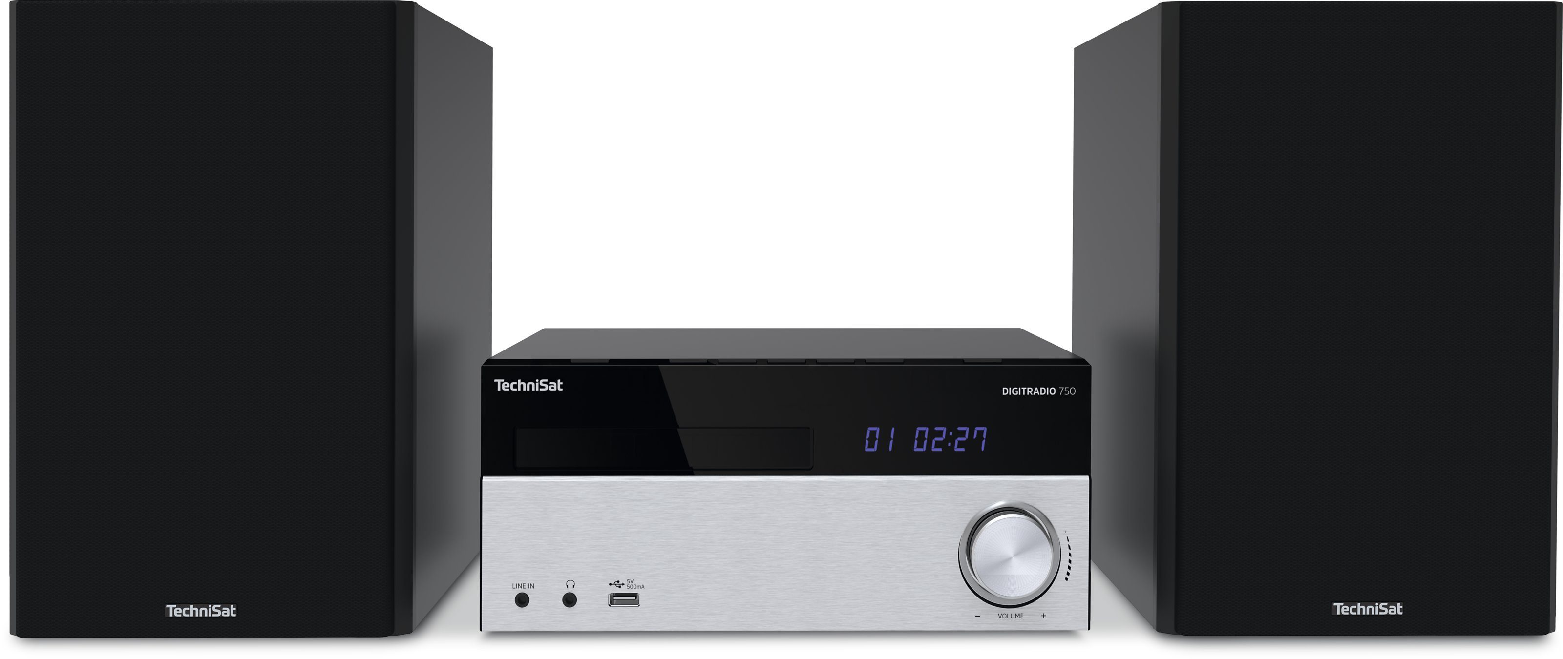 TechniSat DIGITRADIO 750 Digitalradio (DAB) (Digitalradio (DAB), UKW mit  RDS, 100,00 W, Micro-Hi-Fi-System, CD-Player, Bluetooth, Audio-Streaming)