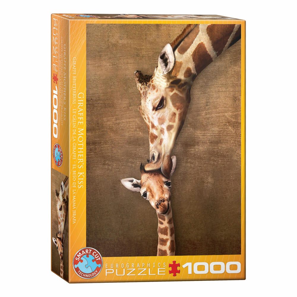 Puzzle Giraffenmutter Kuss