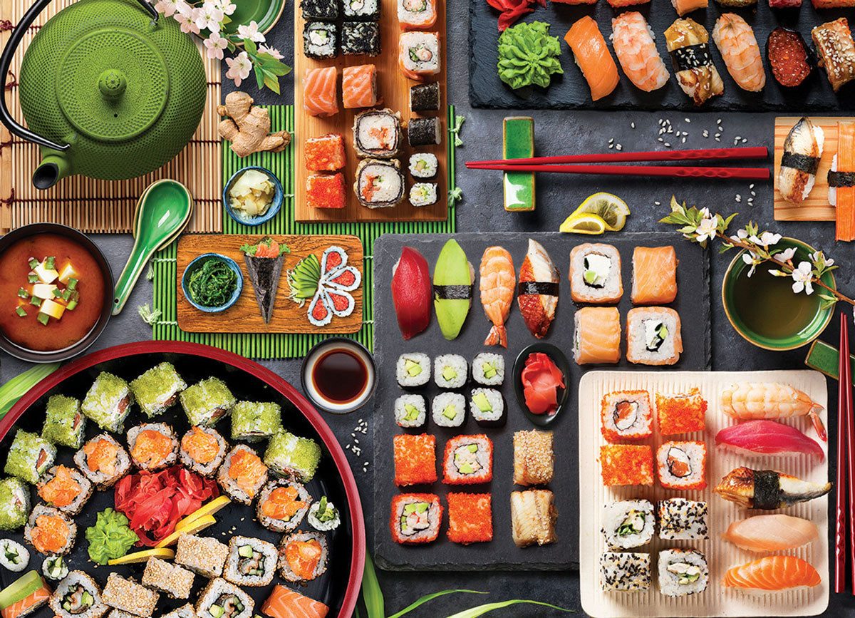 Puzzle 1000 Teile Puzzle - Puzzle - Sushi Japanische Köstlichkeiten, Puzzleteile