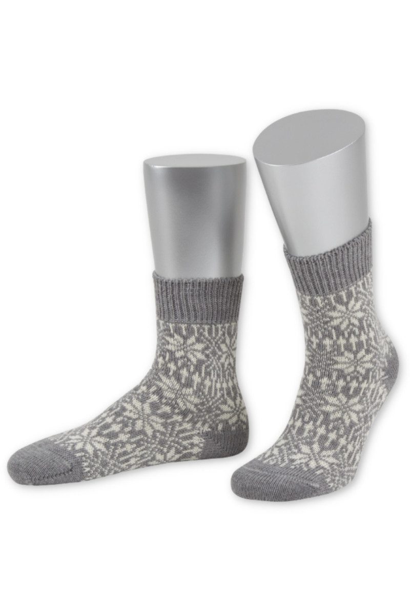Trachtensocken Socken - NORWEGER - hellgrau, jeansblau