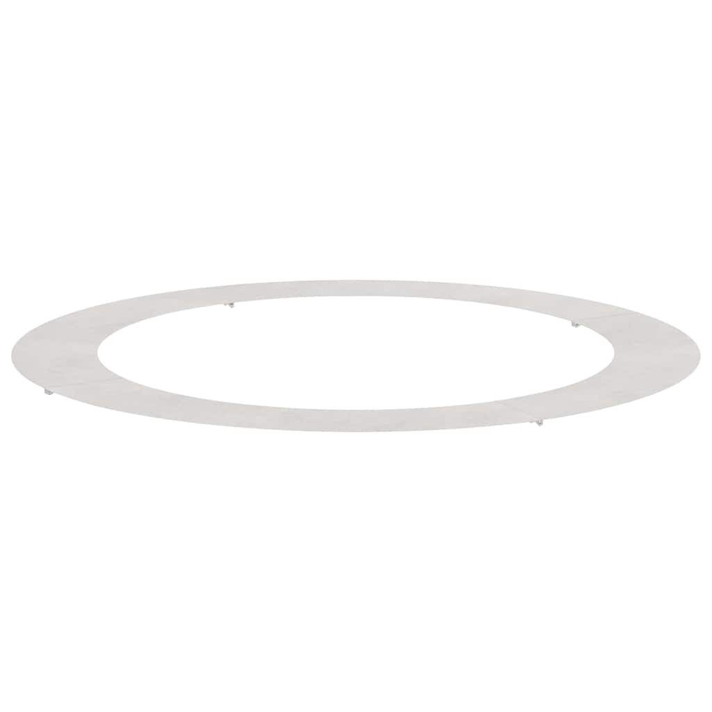 vidaXL Blumentopf Flacher Baumring Silber Ø90 günstig online kaufen