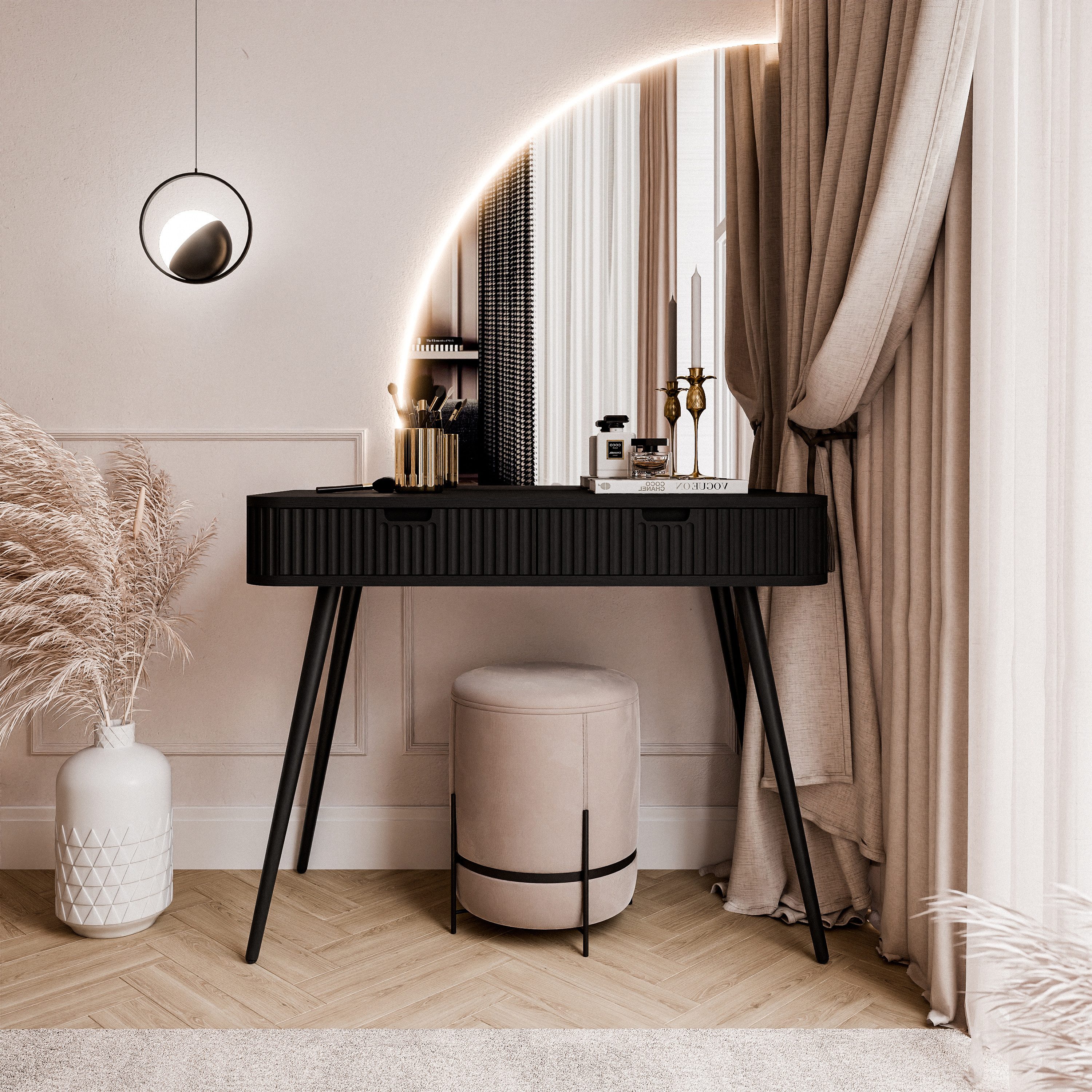 Lookway Schminktisch ZAIRA-QS mit LED Spiegel, günstig online kaufen