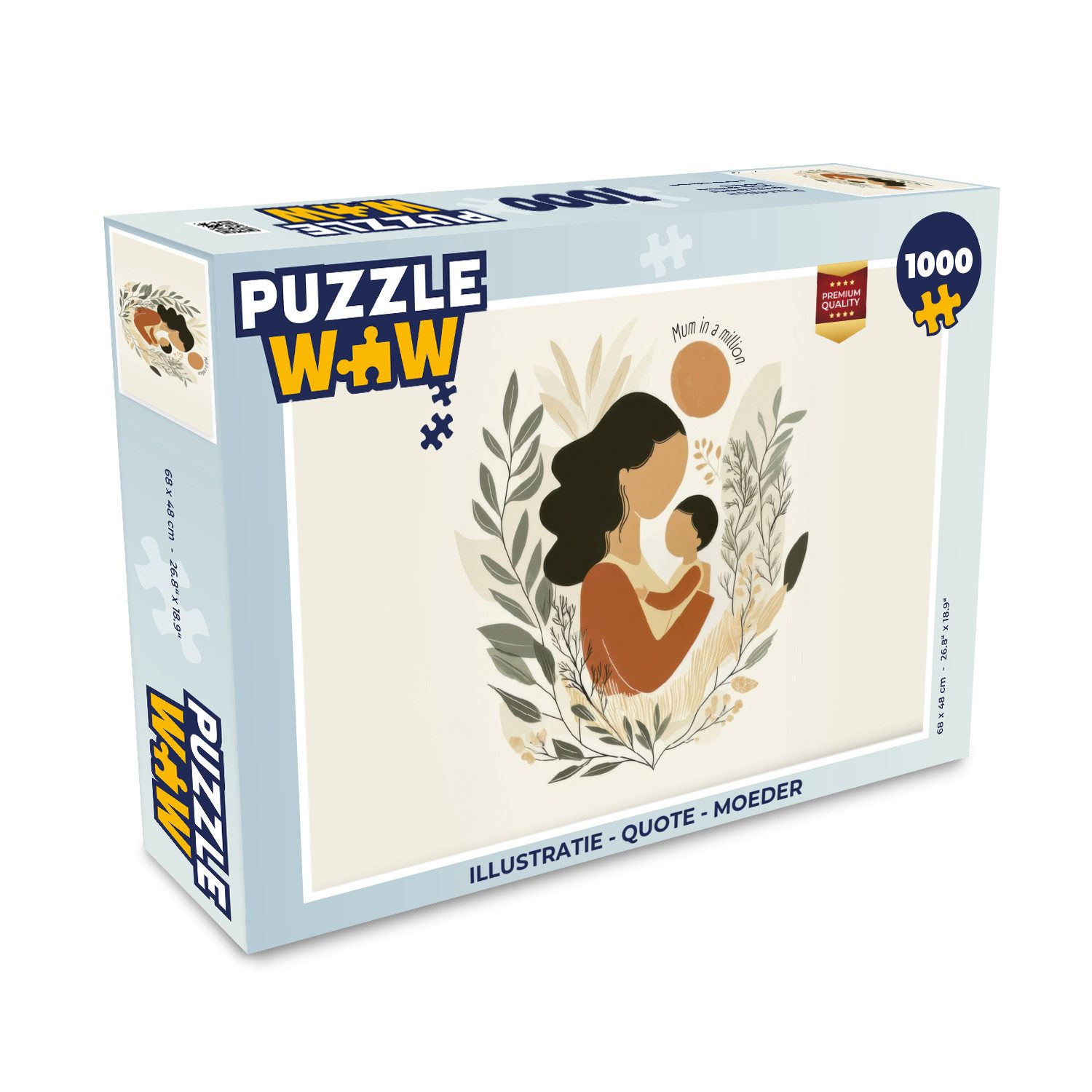 Puzzle Illustration - Zitat - Mutter