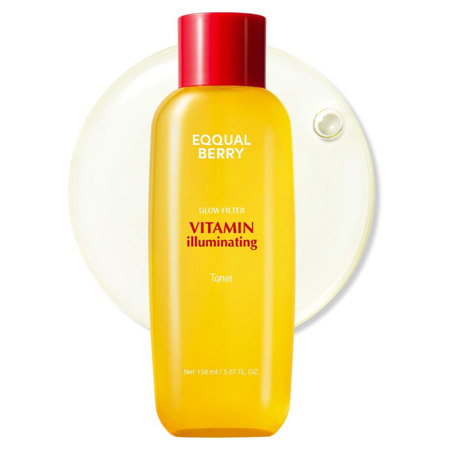 Eqqualberry Toner Vitamin Illuminating Toner 150 ml – Aufhellender Gesichtstoner mit Niacinamid 3%, Tranexamsäure, Bromelain-Enzym & Vitamin C –, K-Beauty Toner für ebenmäßigen Teint