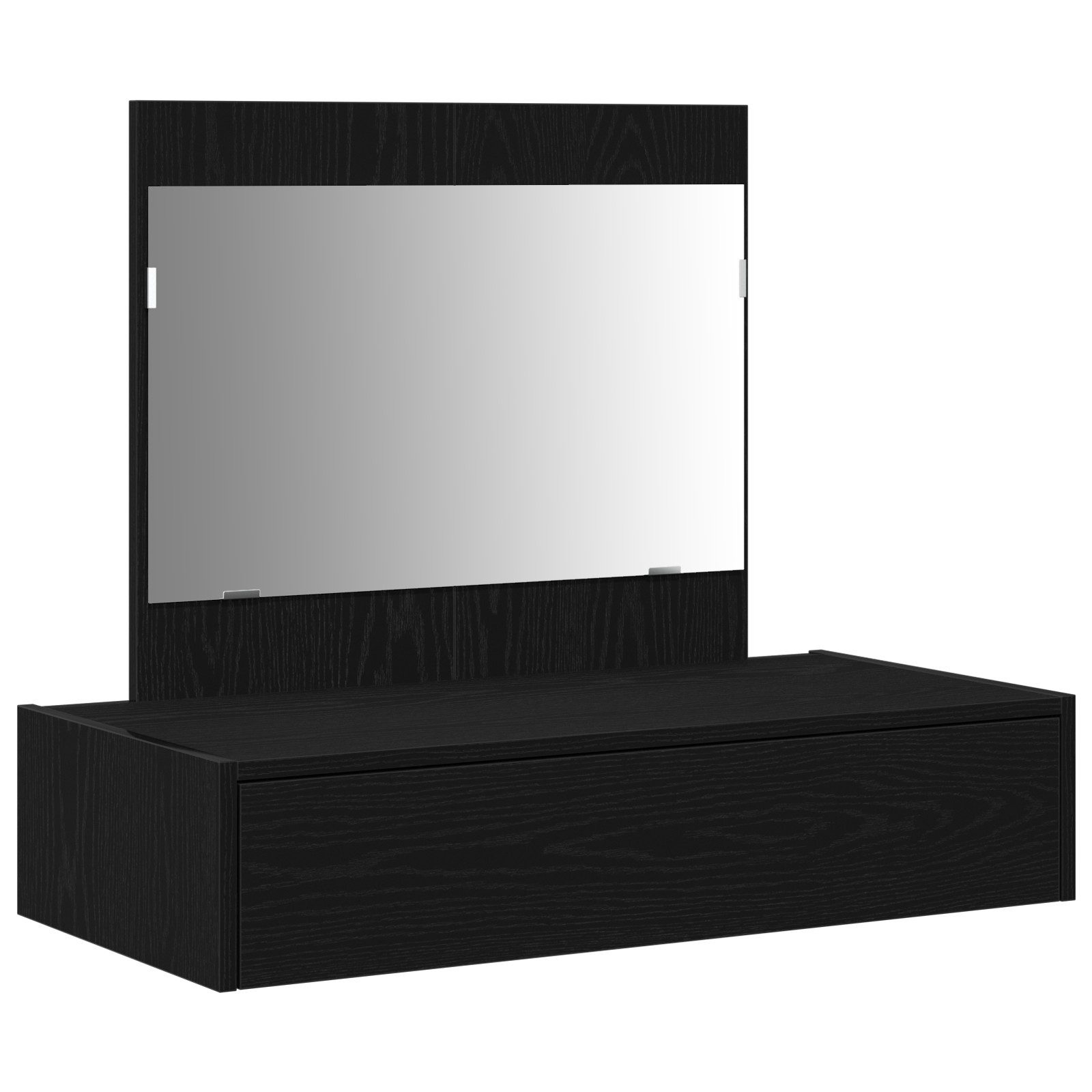 vidaXL Schminktisch Schminktisch Wandmontage Schwarz Eiche günstig online kaufen