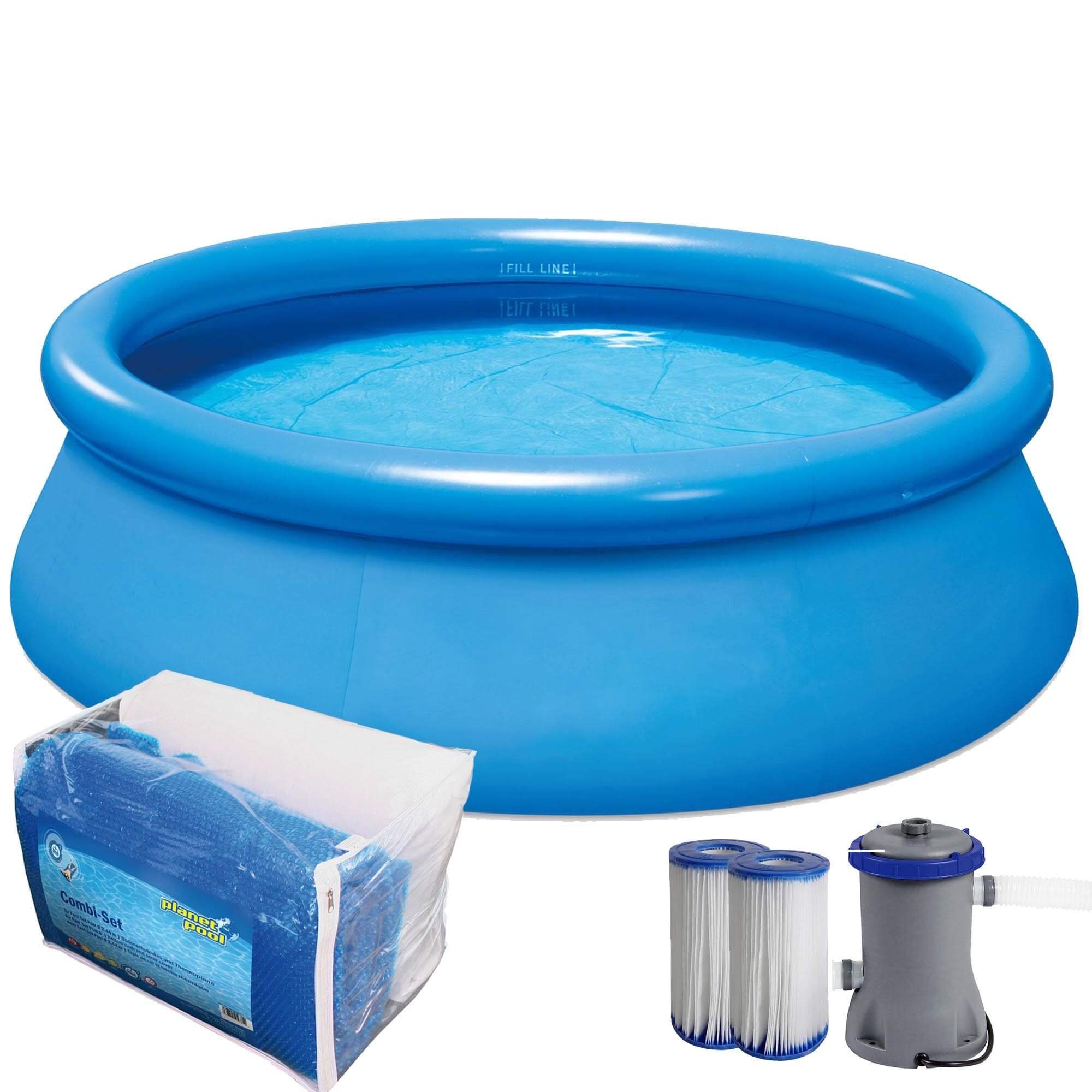 Quick-Up Pool Quick Up Pool Set 244 x 66 cm inkl. Filter, Bodens