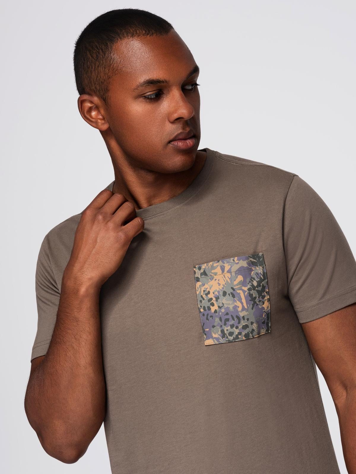 OMBRE Print-Shirt -Shirt aus Baumwolle mit bedruckter Tasche