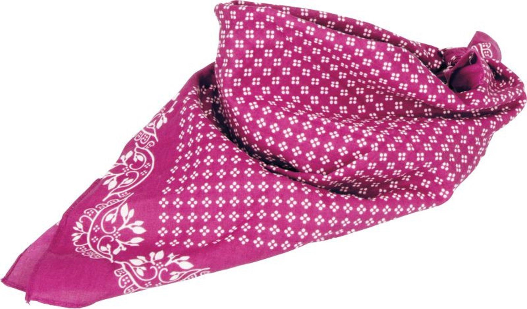 Goodman Design Pink Modetuch Kopftuch, Trachtentuch Baumwolle aus Bandana Vierecktuch