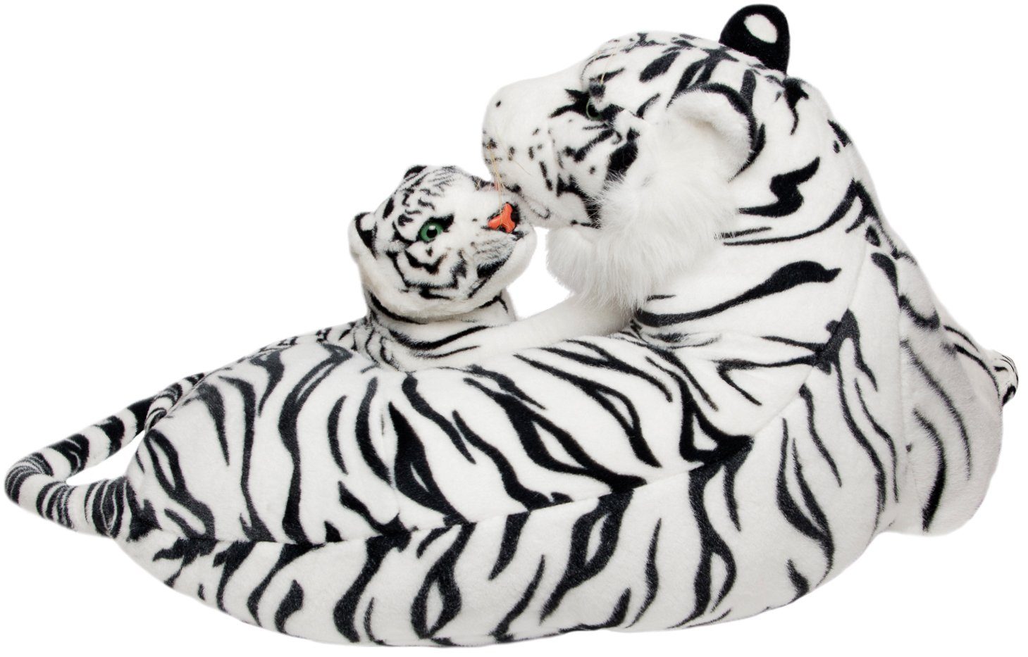 BRUBAKER Kuscheltier 100 cm Tiger mit Baby-Tiger liegend (1-St., Mutter mit Kind), Stofftier Plüschtier