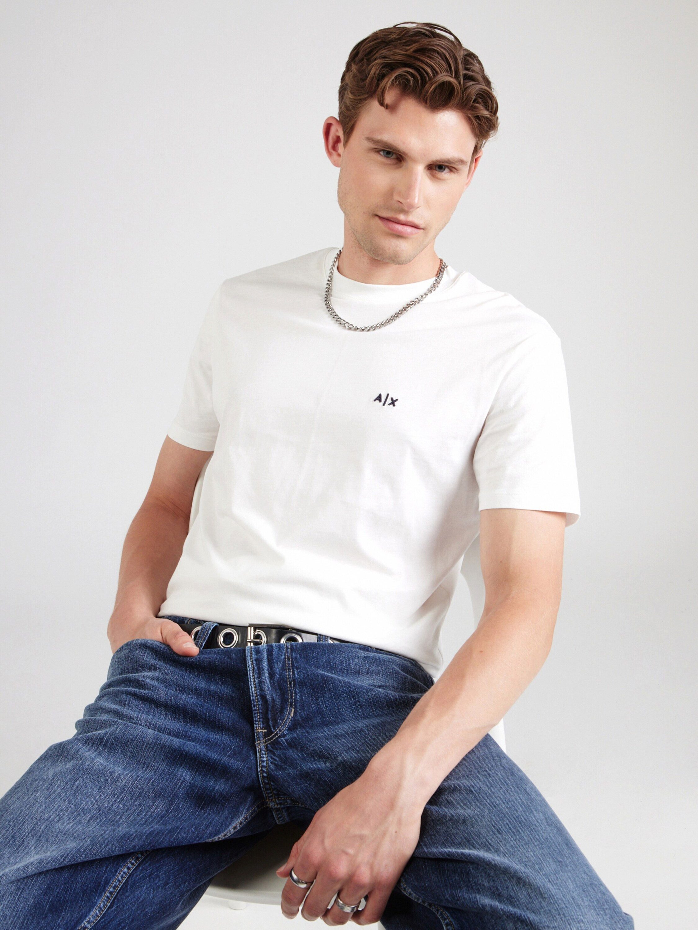 ARMANI EXCHANGE T-Shirt (1-tlg) Stickerei – Bild 2 von 5