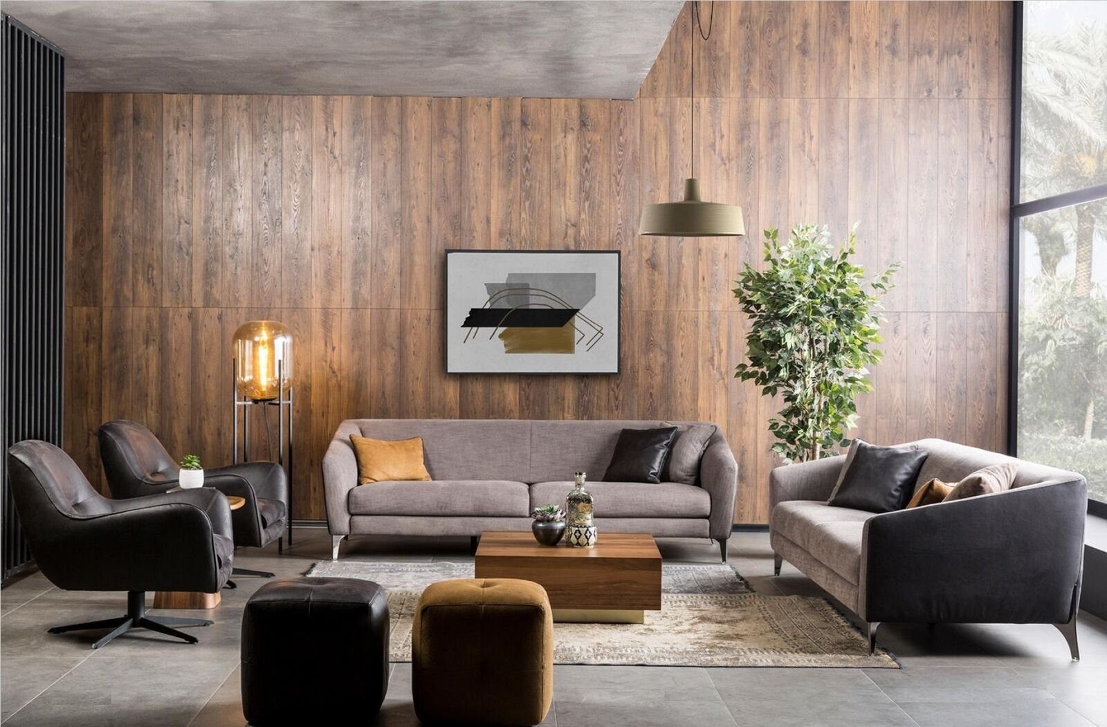 Couch 3 Design Wohnzimmer 1 Sofas Textil, Couchen JVmoebel Polster Sofa Teile Sofa Sitz