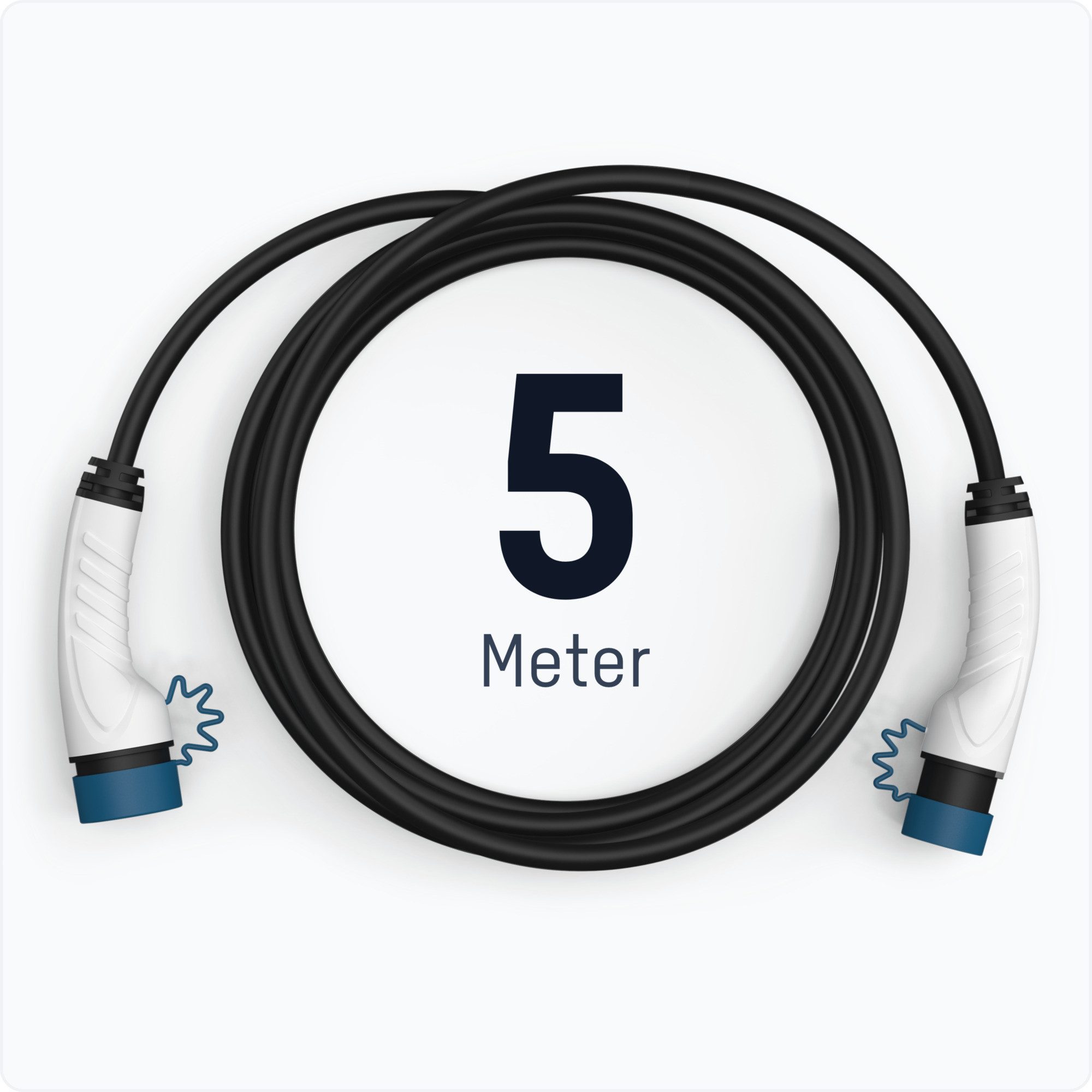 ANSMANN AG Ladekabel Typ 2 mit 22 kW für Hybrid- & Elektroauto 5 Meter lang Autoladekabel