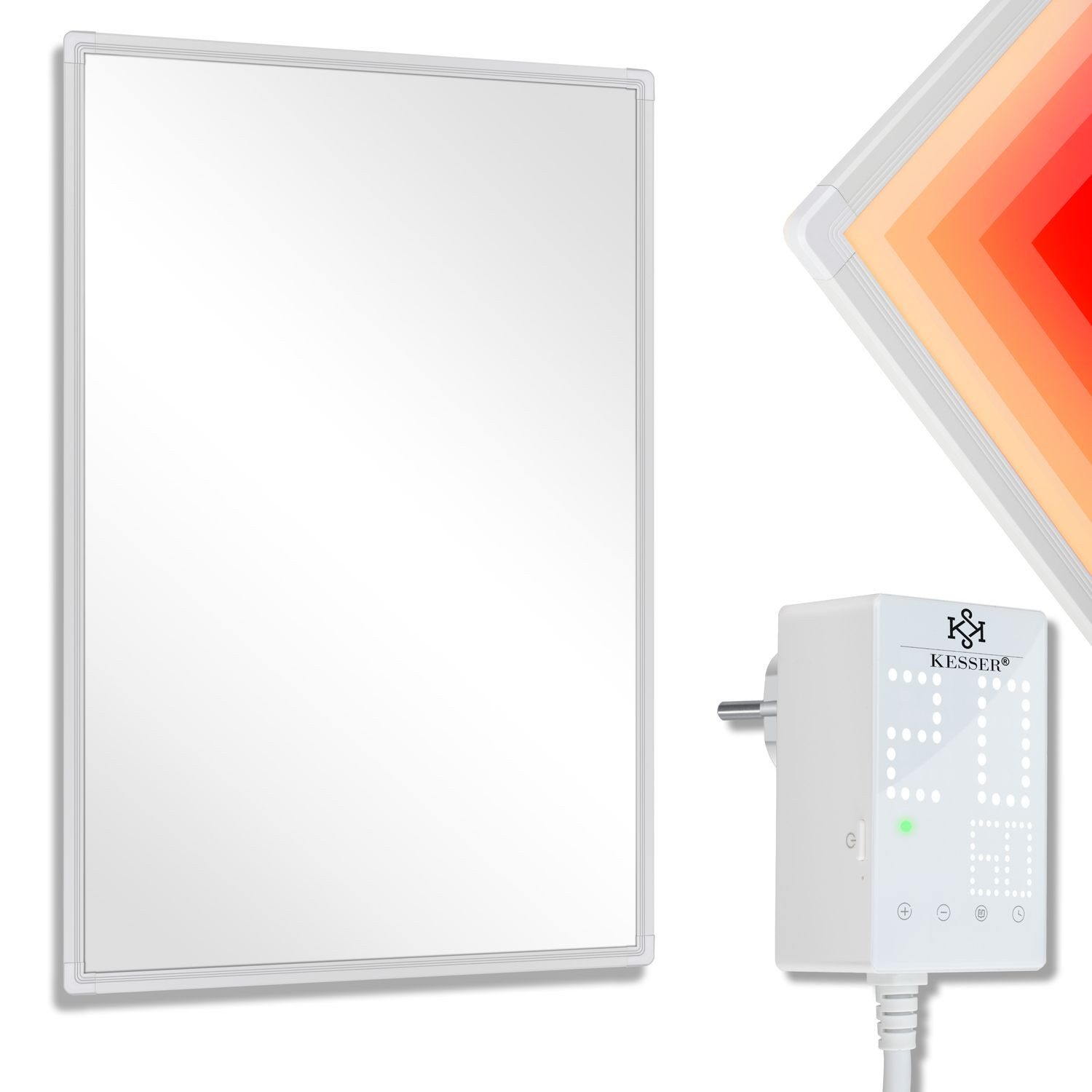 KESSER Infrarotheizung, Infrarotheizung mit Thermostat Infrarot Elektro Wand Heizung