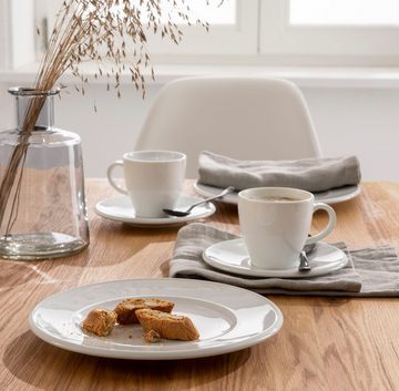 Retsch Arzberg Kaffeeservice Geschirr-Set, Service Novo (18-tlg), 6 Personen, Porzellan, Made in Germany, 18 Teile, für 6 Personen