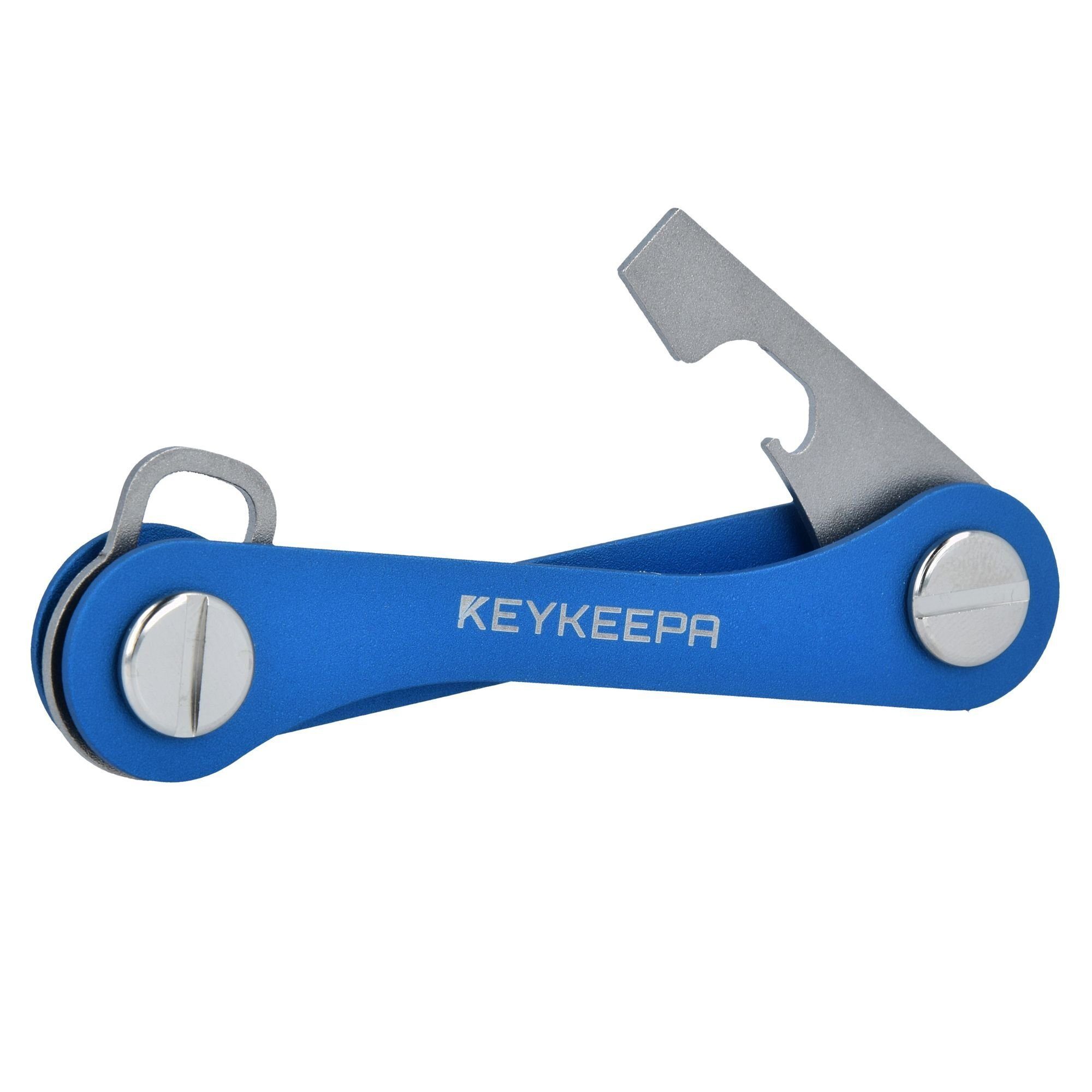 Keykeepa Classic, blue Aluminium Schlüsseltasche