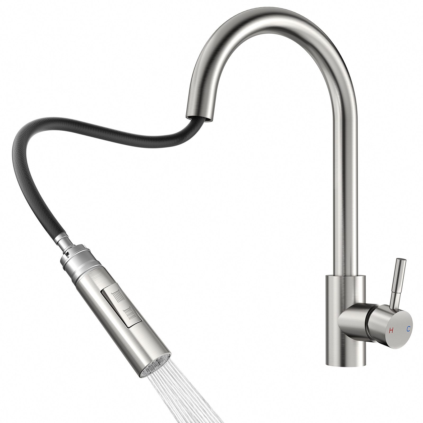 Küchenarmatur mit Brause Ausziehbar