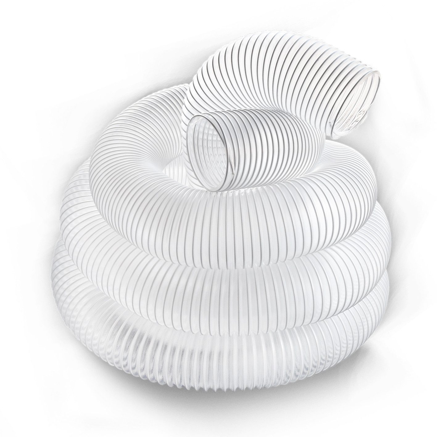 BAMATO Absauganlage - Absaugschlauch 100mm mit 10 Meter Späneschlauch Flexschlauch, (1-tlg), Spiralschlauch, flexibel, transparent