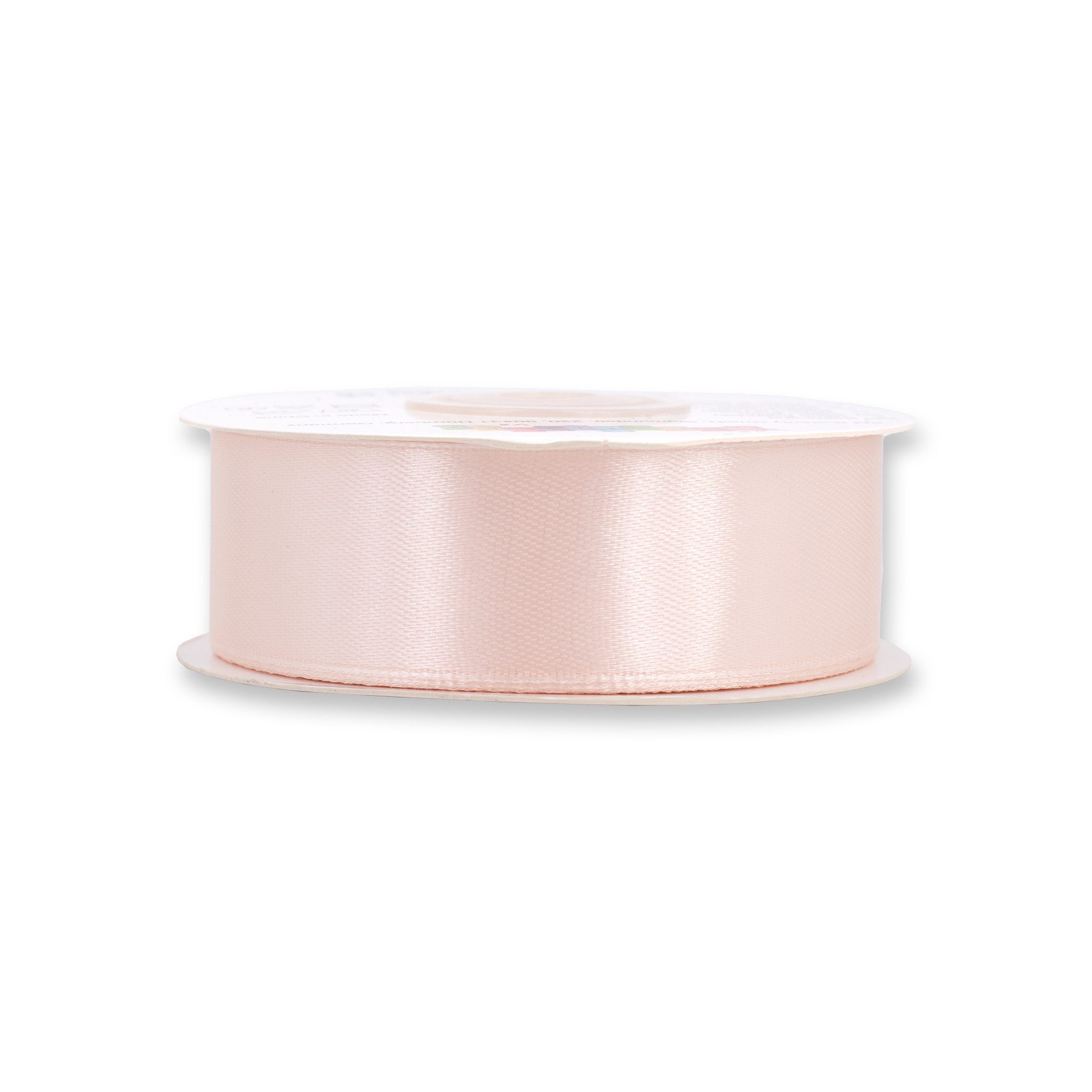 Creativery Satinband, Satinband 25mm x 25m Rolle Blush Rosé