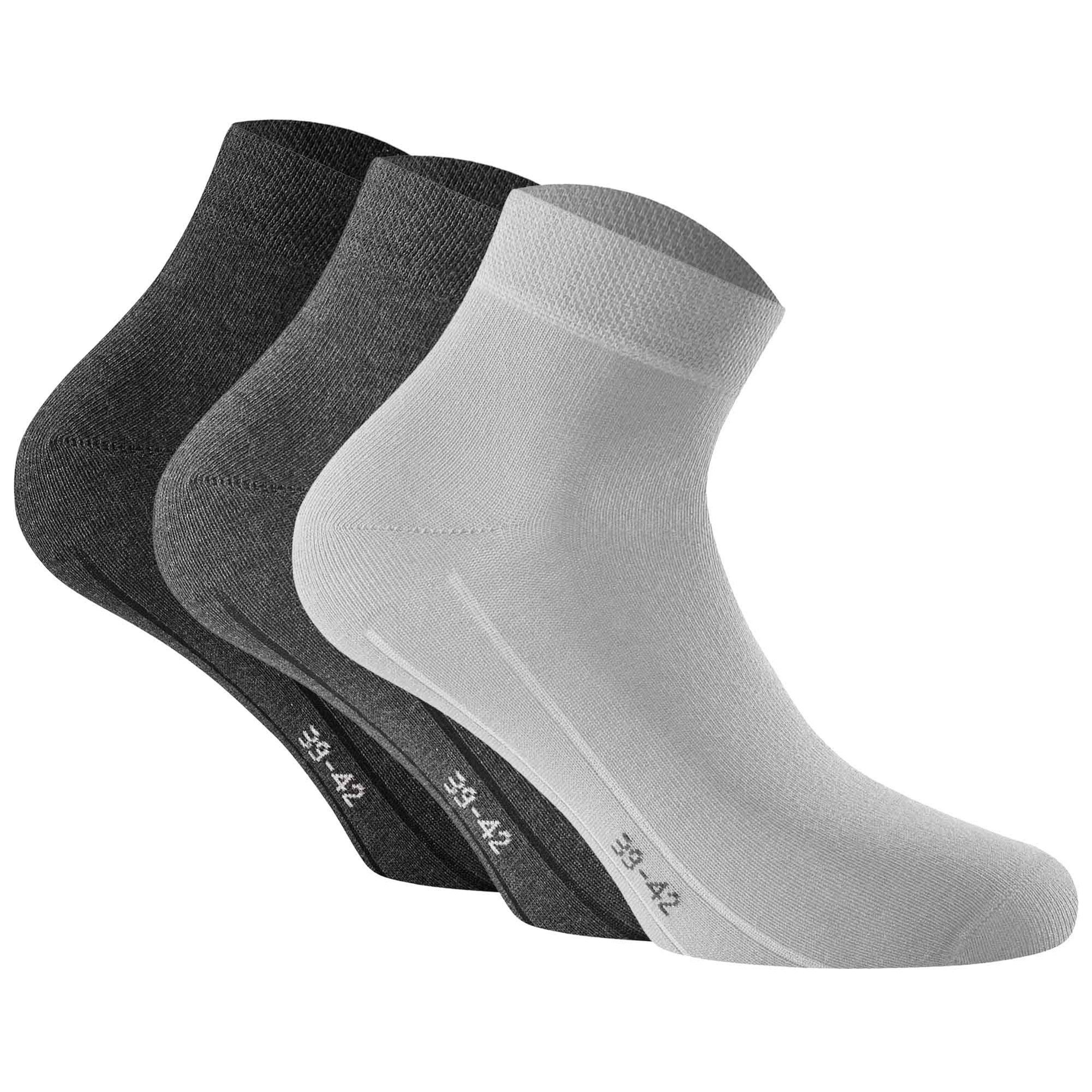 Rohner Socks Sneakersocken Unisex Socken 3er Pack Baumwolle (Packung, 3er Pack)