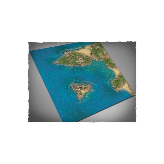 Deep-Cut Studio Spiel 144MAT33C - Spielmatte - Inseln Stoffmatte Größe 91 × 91 cm