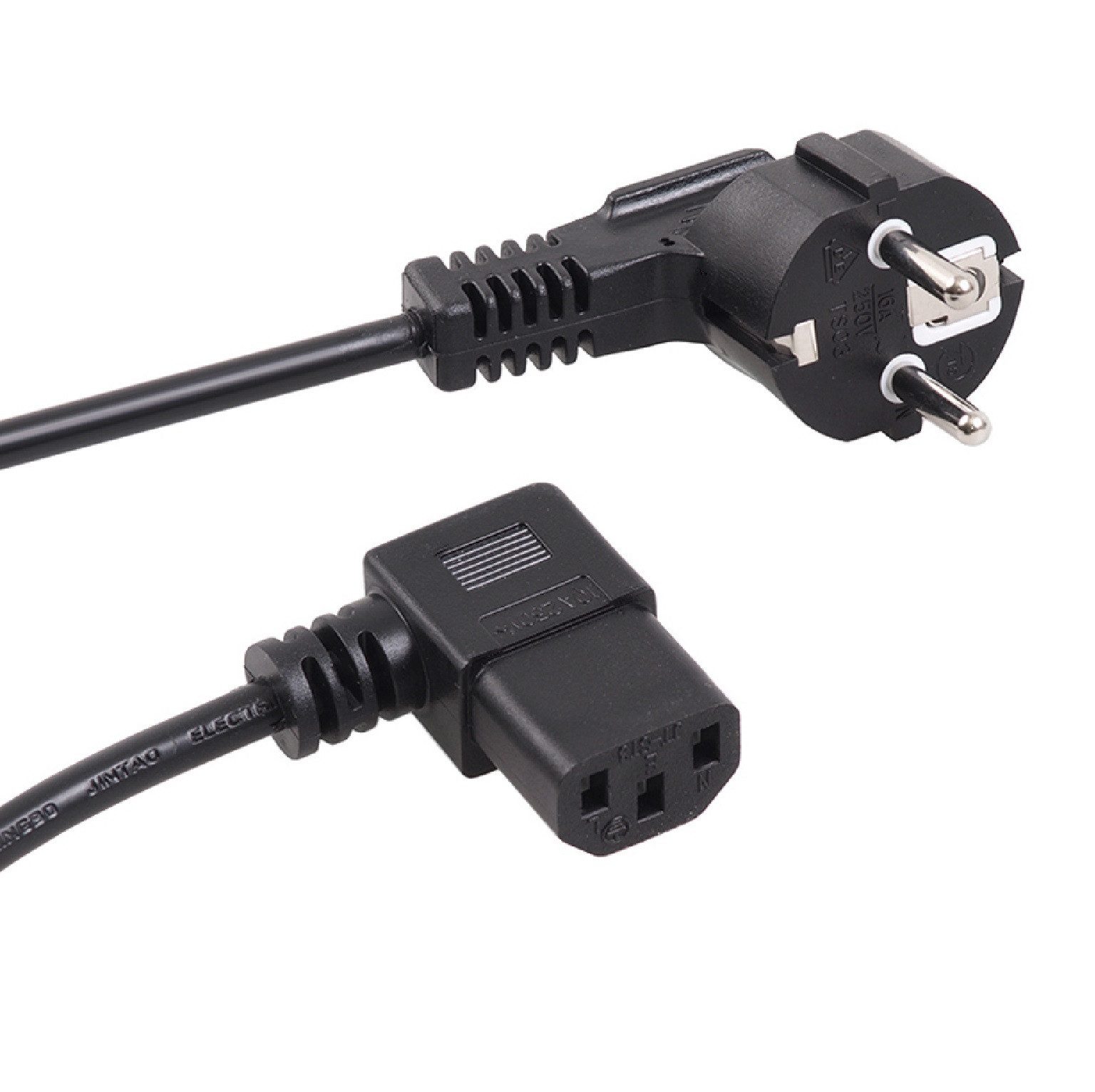 Maclean MCTV-802 Netzkabel, (150 cm), Stromkabel Netzkabel Winkel