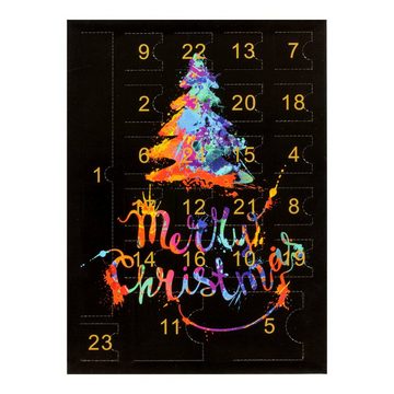 VALIOSA Schmuck-Adventskalender Merry Christmas Mode-Schmuck Adventskalender (24-tlg), 24-teilig (1 Set)