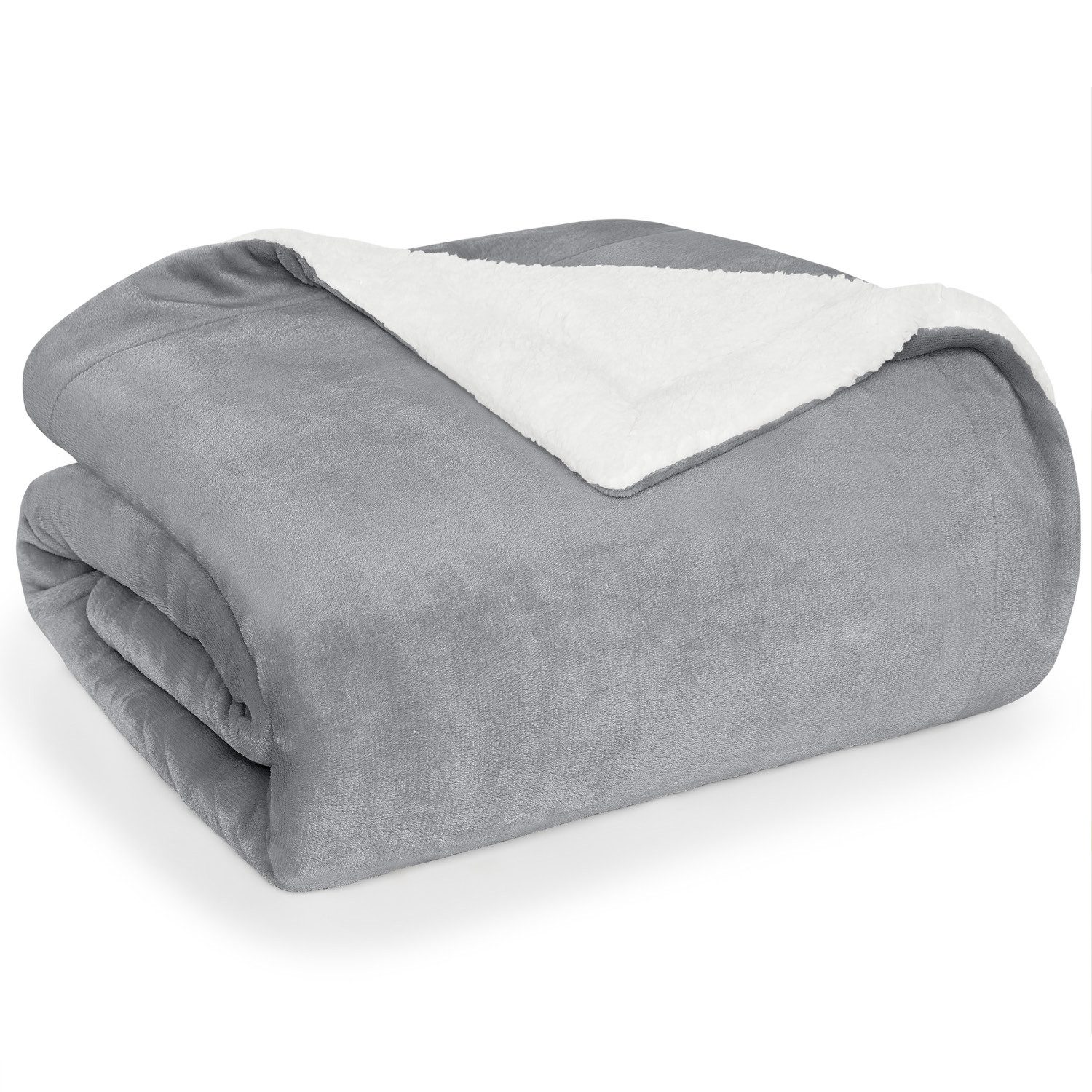 Wohndecke Sherpa-Fleecedecke, Oeko-TEX Zertifiziert, Blumtal, hochwertig, weich, warm, flauschig