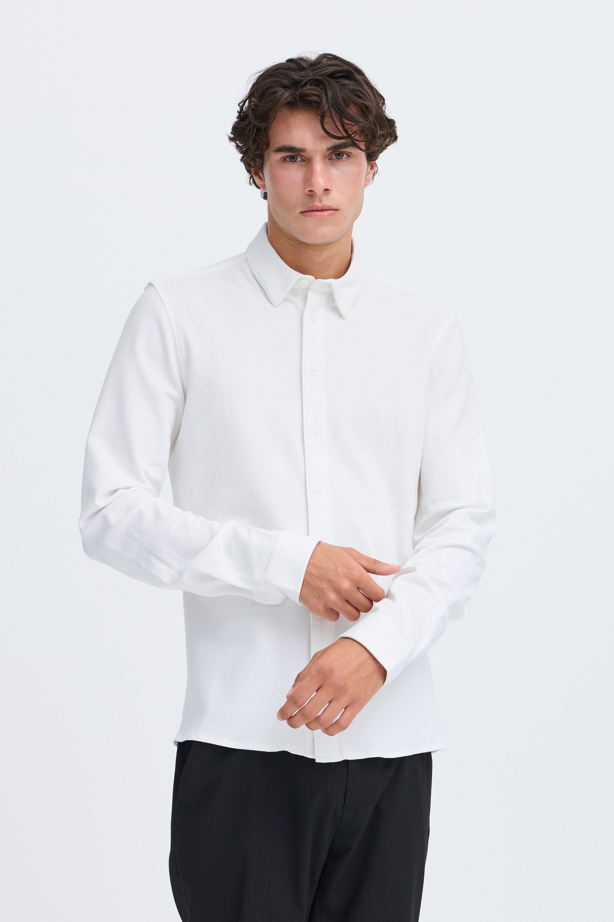 Casual Friday Businesshemd CFArthur Figurbetontes Hemd mit Knopfleiste