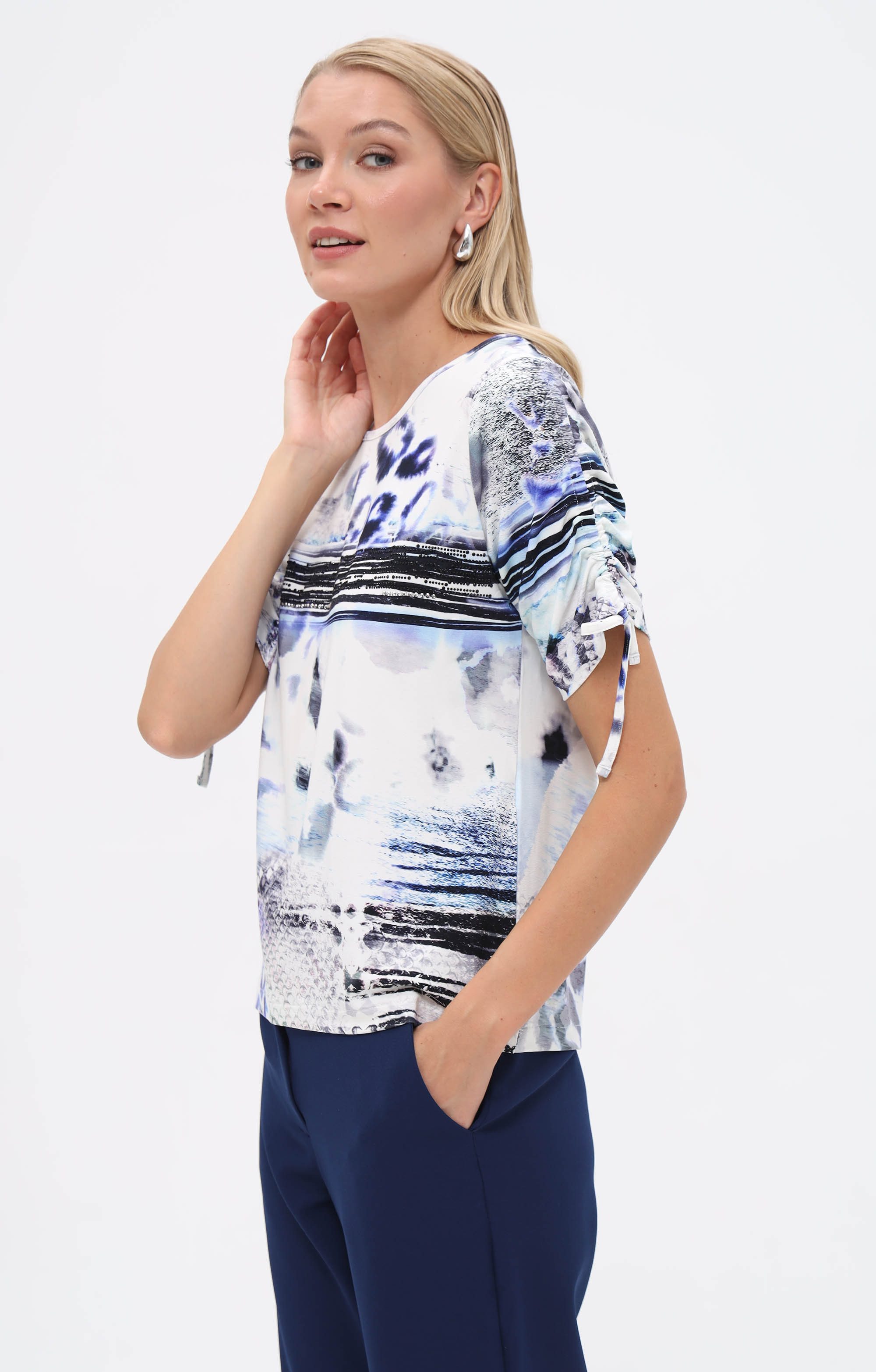 Passioni T-Shirt mit abstraktem Animal-Print günstig online kaufen