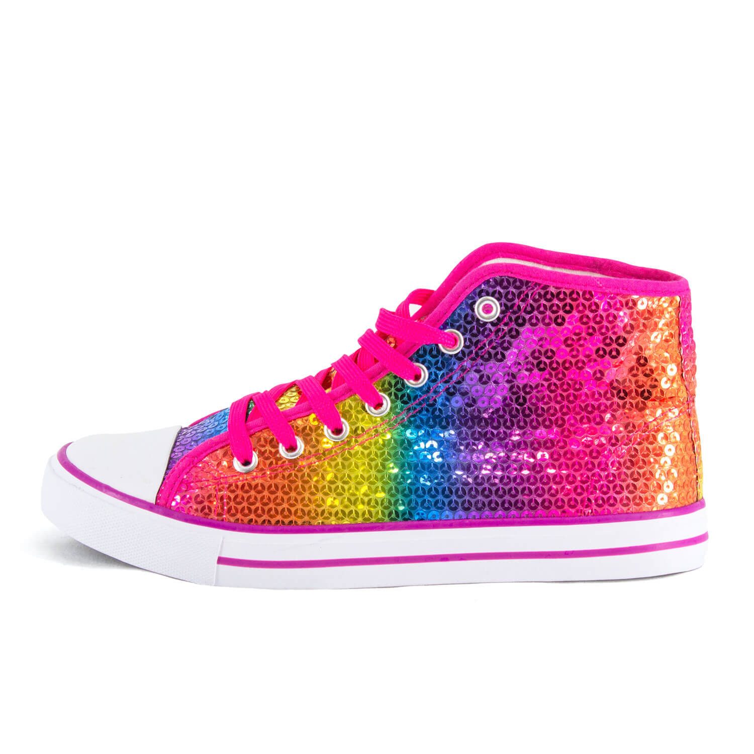 Party Factory Pailletten Sneaker Glitzerschuhe unisex Gr. 37 bis 42 Party Schuhe Sneaker mit Schnürsenkel
