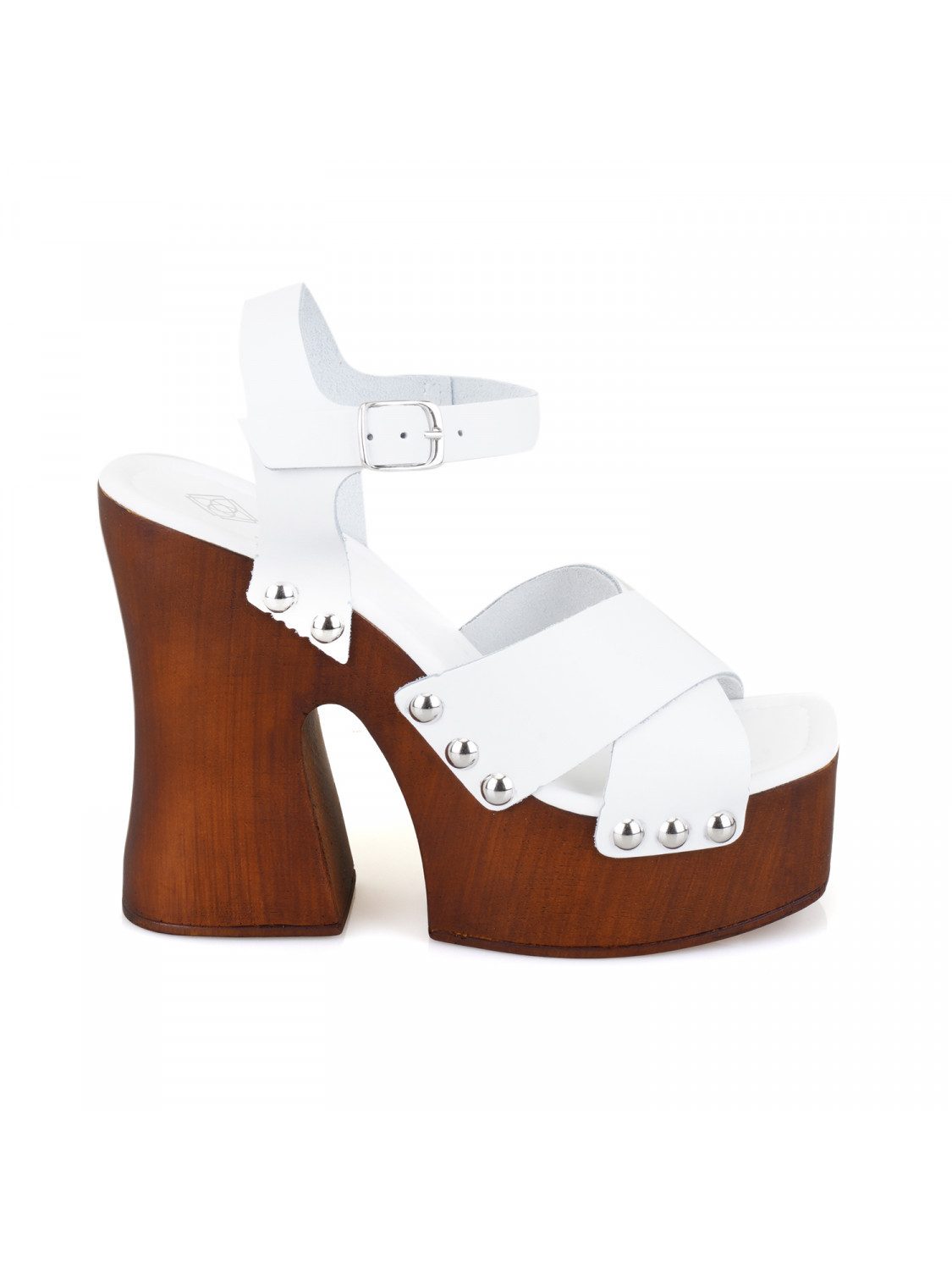 Desa Desa Damen-Plateausandalen aus Kunstleder – Lederfutter, atmungsaktiv günstig online kaufen