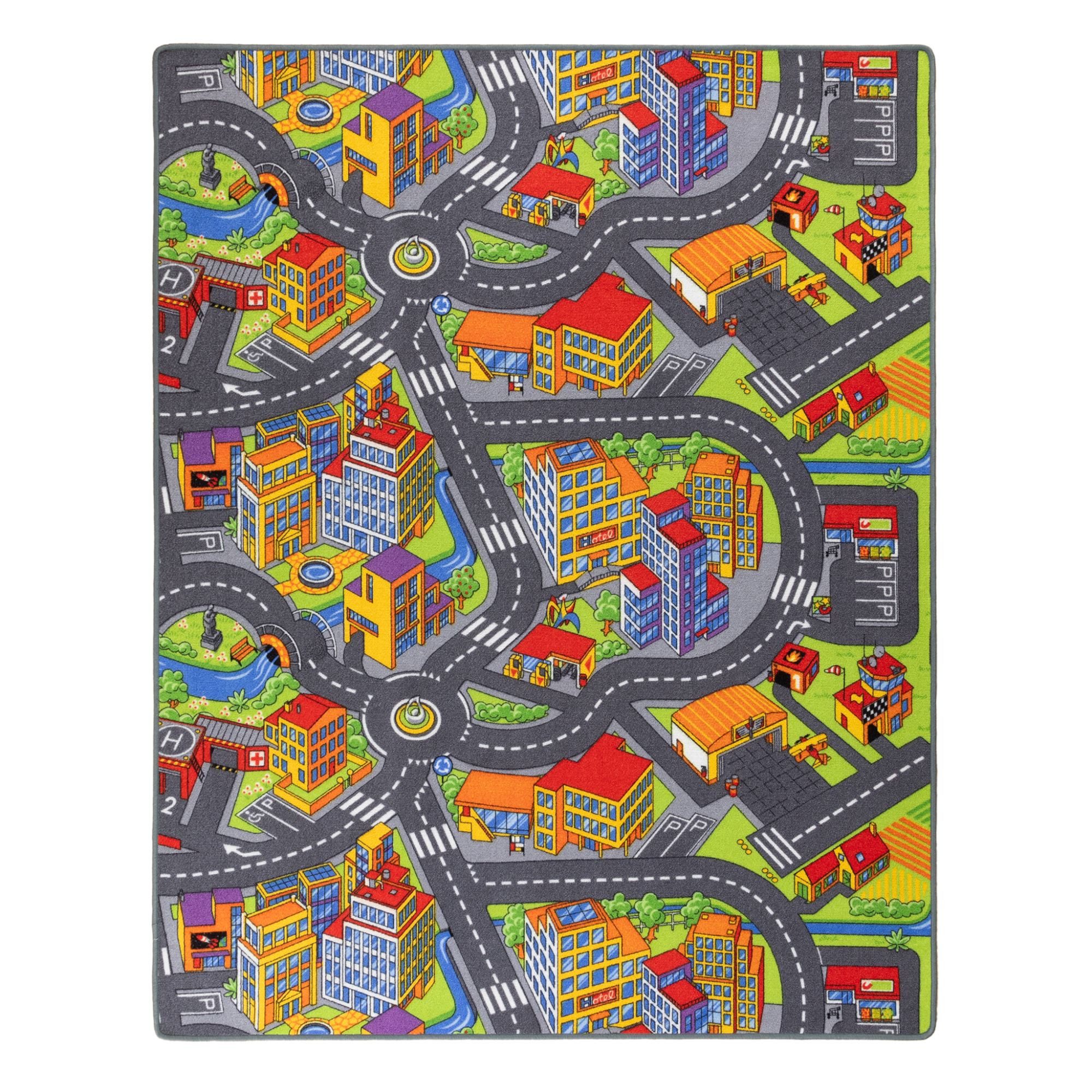 Steffensmeier Kinderteppich City, Rechteckig, Straßenteppich, Kinderzimmer günstig online kaufen